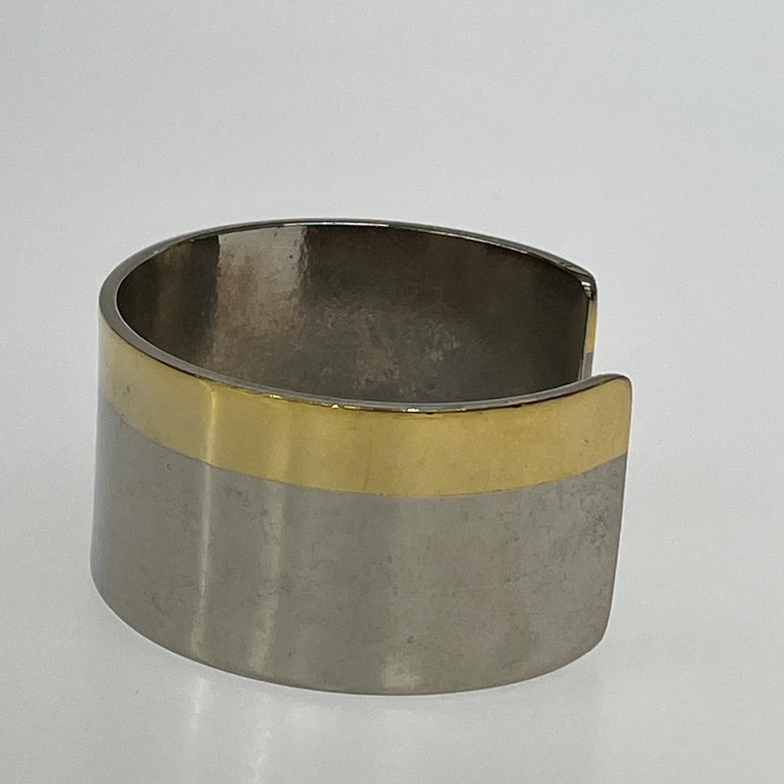 Undercover John Undercover 2tone Bangle Silver and Gold Size ONE SIZE - 3 Thumbnail