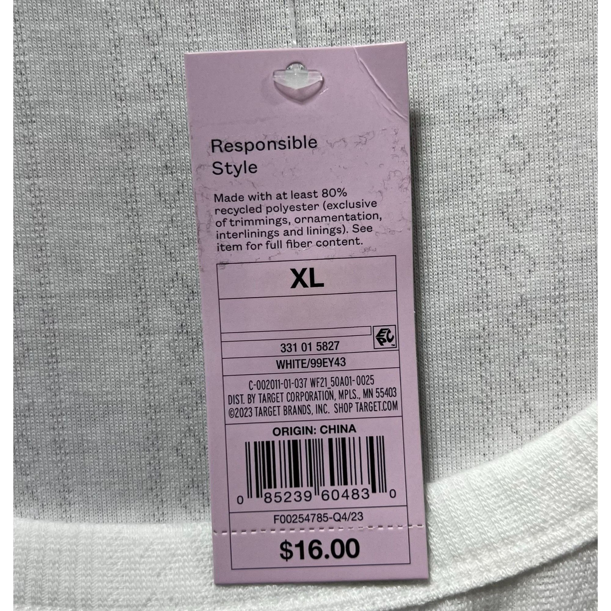 Other Wild Fable - Women's Long Sleeve Square Neck Pointelle T-Shi Size XL / US 12-14 / IT 48-50 - 9 Thumbnail