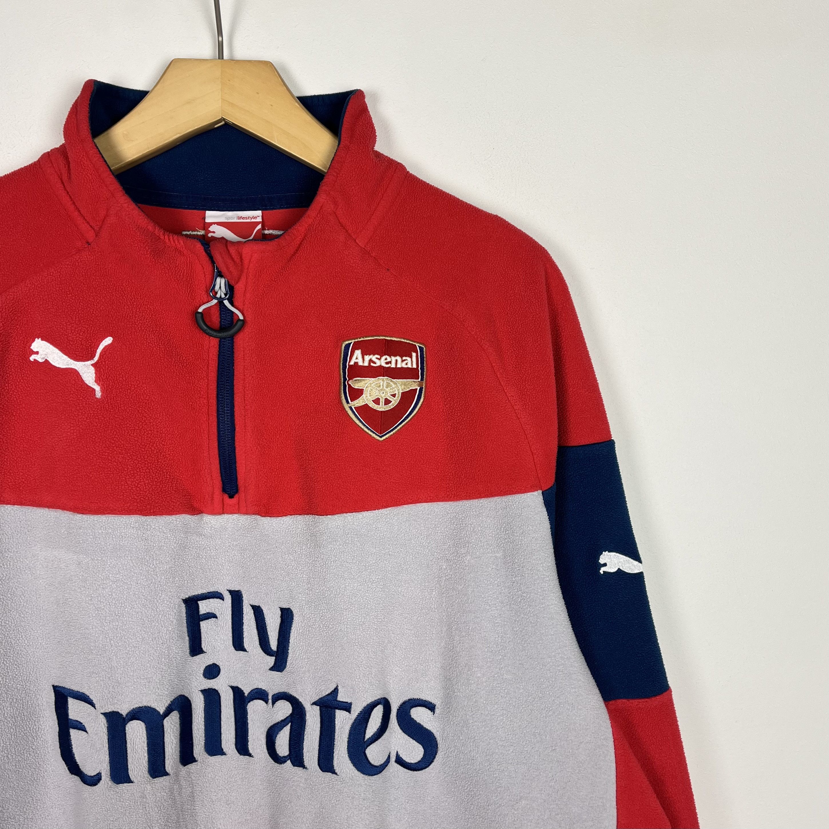 Puma Puma FC Arsenal Big Logo Training Fleece Jacket 2014/2015 Size US XXL / EU 58 / 5 - 2 Thumbnail