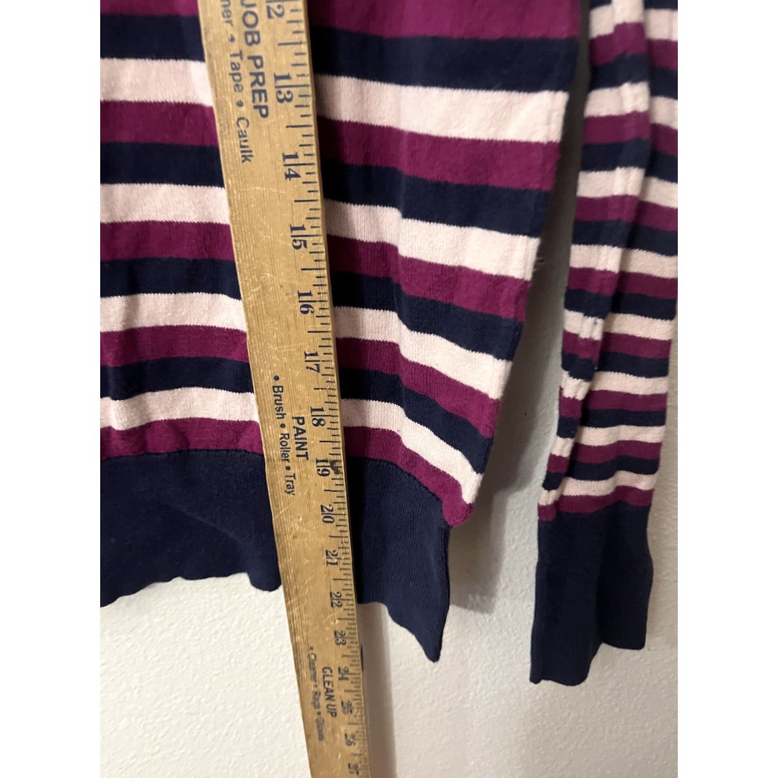 Gap GAP Women Sweater Crew Neck Multicolor Stripe Raglan Sleeve Knit Pullover Size S Size S / US 4 / IT 40 - 4 Thumbnail