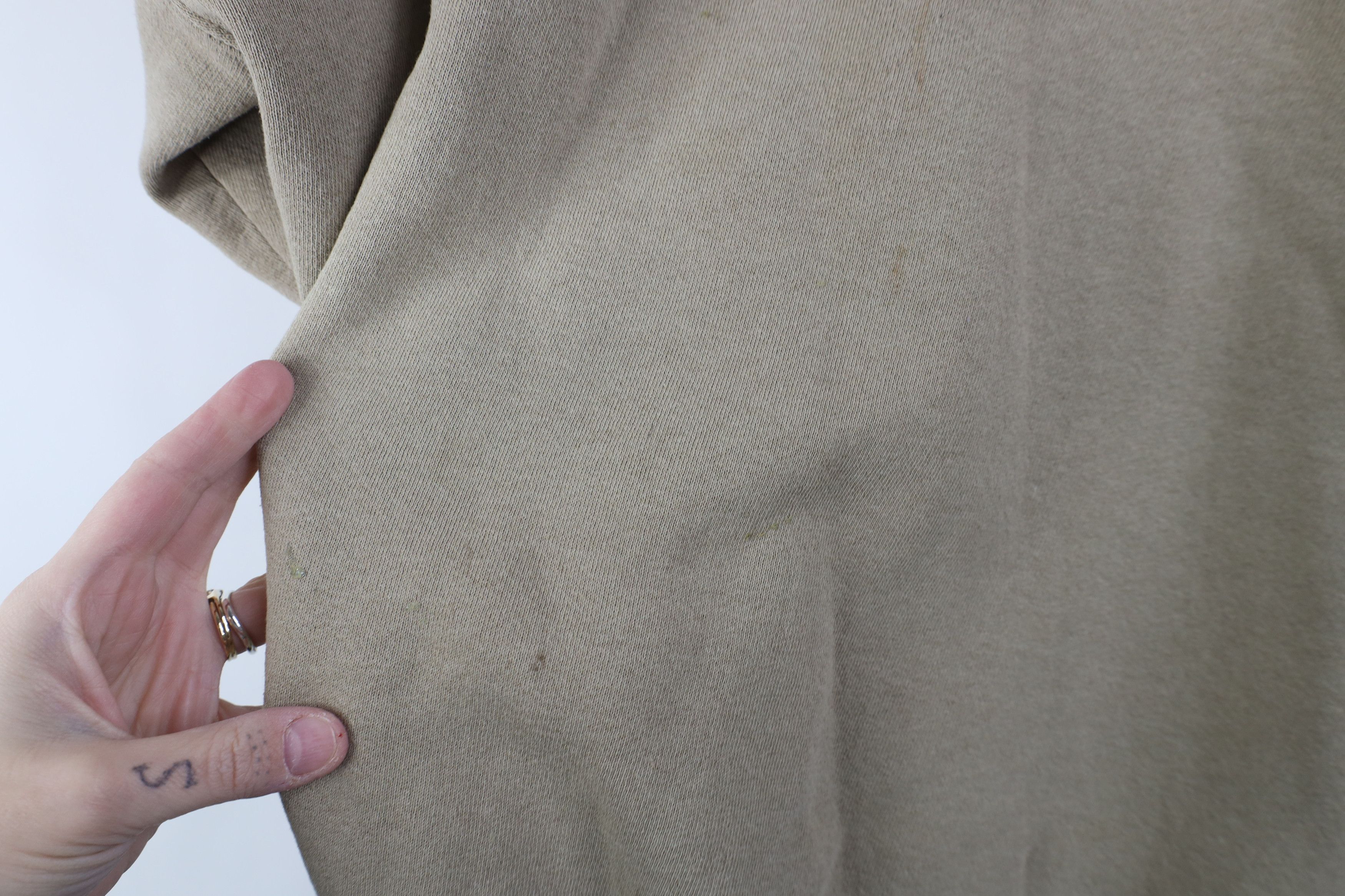 Vintage Vintage 90s Streetwear Blank Crewneck Sweatshirt Khaki Beige Size US XXL / EU 58 / 5 - 8 Thumbnail