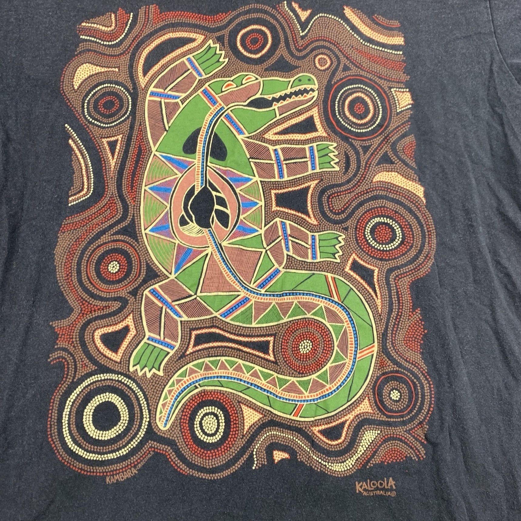 Vintage VINTAGE Kaloola Australia Shirt Adult M Black Alligator Animals 90s Travel Australia Mens Size US M / EU 48-50 / 2 - 2 Thumbnail