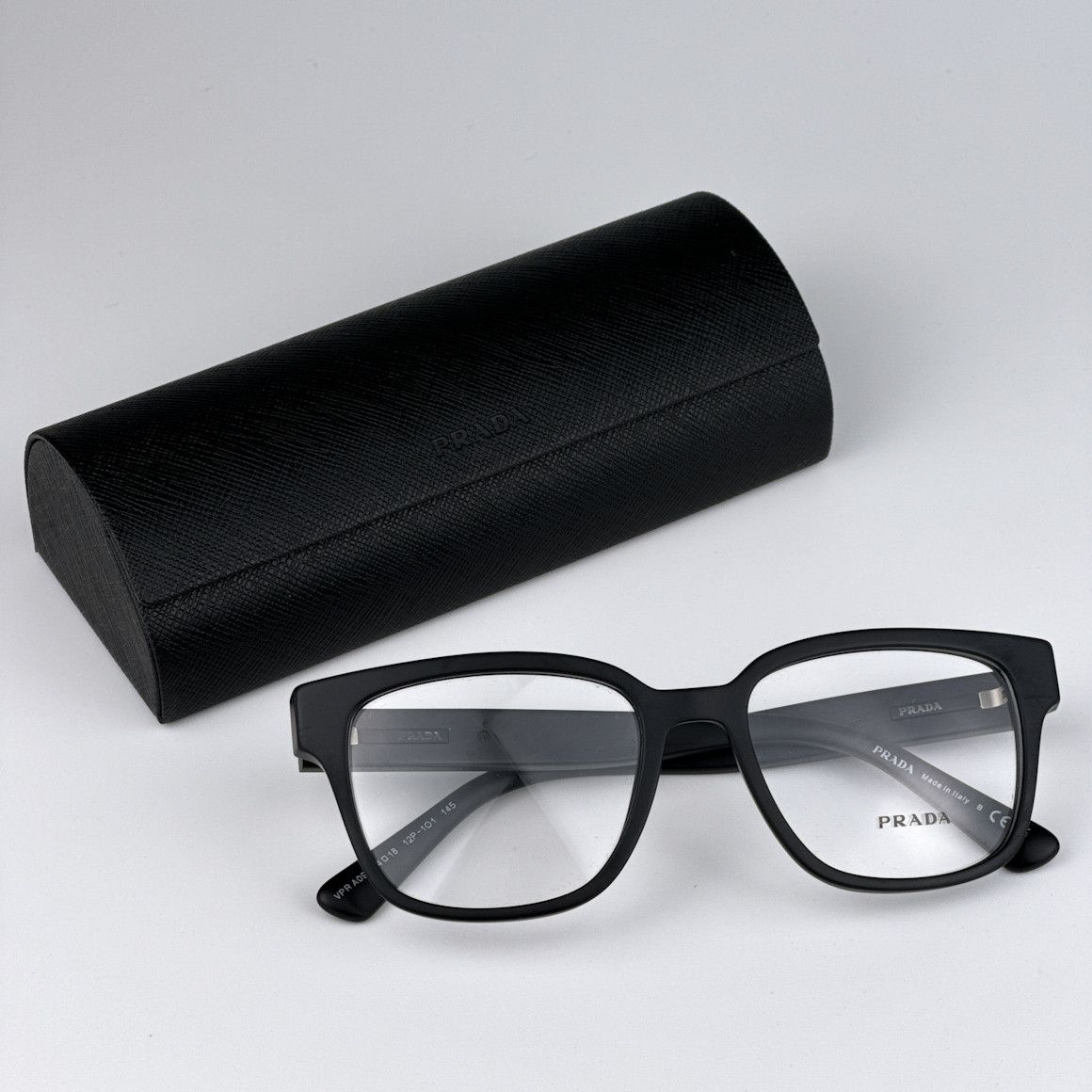 Prada NEW Prada PRA09V 12P1O1 Square Unisex Eyeglasses VPR A09 Size ONE SIZE - 2 Thumbnail