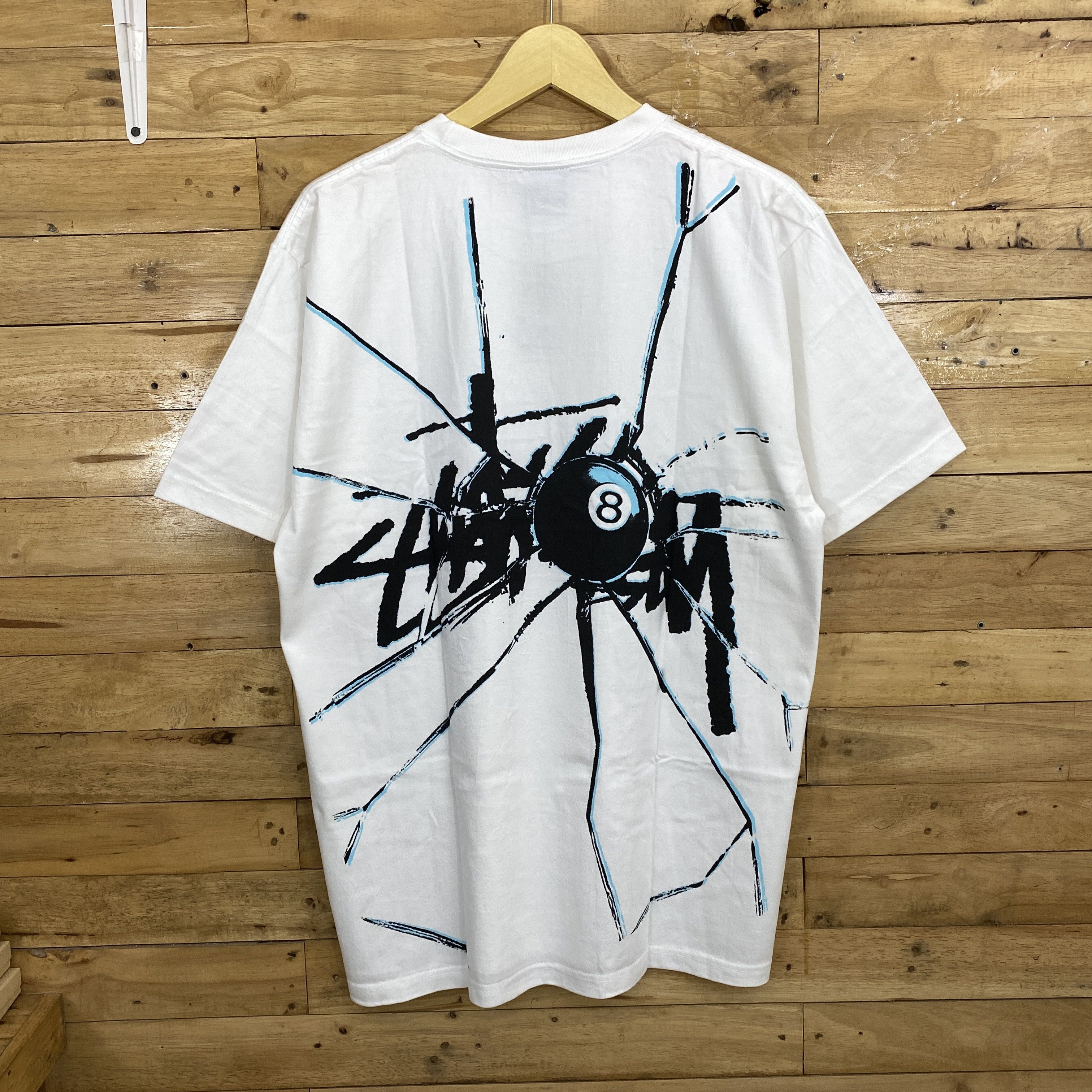 ステューシー★Mサイズ★STUSSY REBEL DREAD TEE シャツ 白 ☆送料・関税込☆Stussy☆Stussy Rebel Dread T-Shirt White