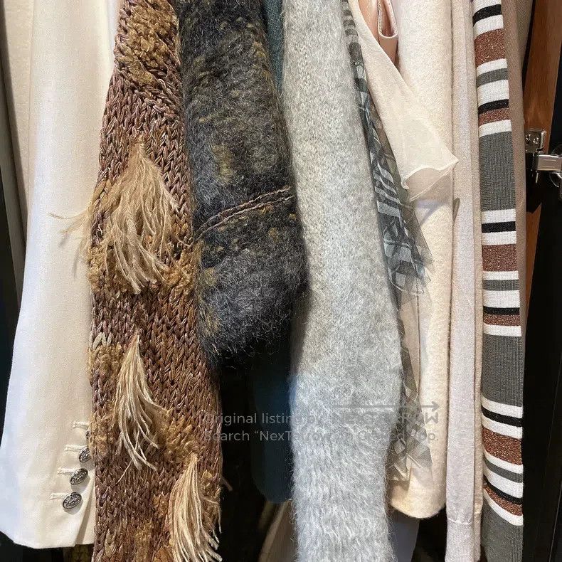 Brunello Cucinelli Brunello Cucinelli Wool and Alpaca Mixed Blended Color Blo Size M / US 6-8 / IT 42-44 - 6 Thumbnail