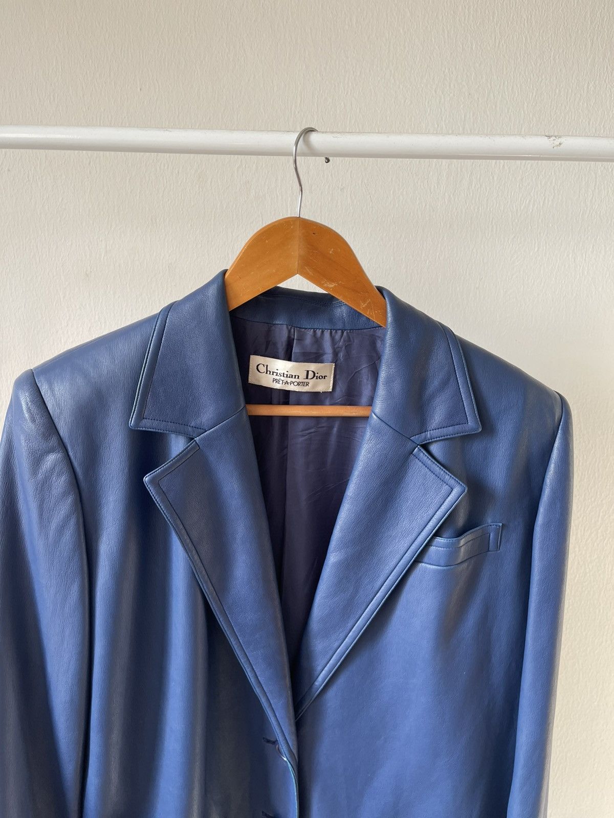 Dior Vintage Christain Dior Pret a Porter Leather Jacket Size US L / EU 52-54 / 3 - 6 Thumbnail