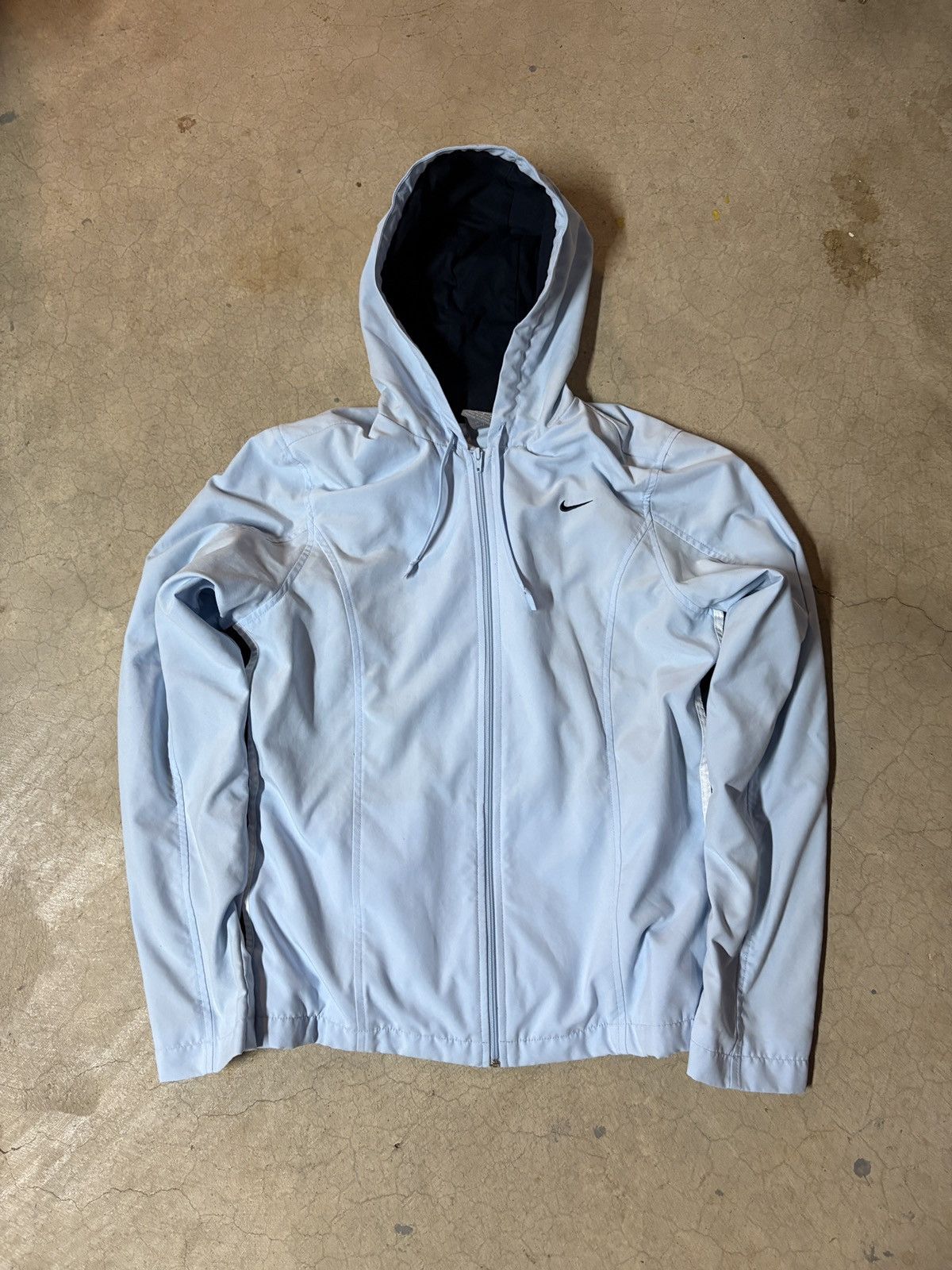 Nike Womens Vintage 00’s Nike Y2K Zip Up Hoodie Sky Blue Size Med Size M / US 6-8 / IT 42-44 - 1 Thumbnail