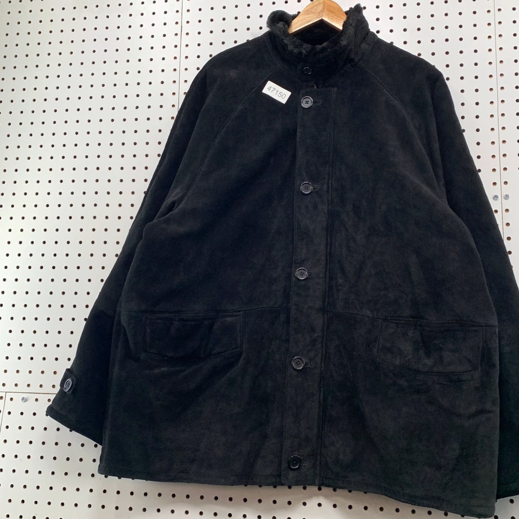 Vintage Terry Lewis Leather Suede Jacket Womens XL Black Faux Fur Liner Classic Luxuries Jacket Womens XL Black Leather Suede Terry Lewis Size XL / US 12-14 / IT 48-50 - 4 Thumbnail