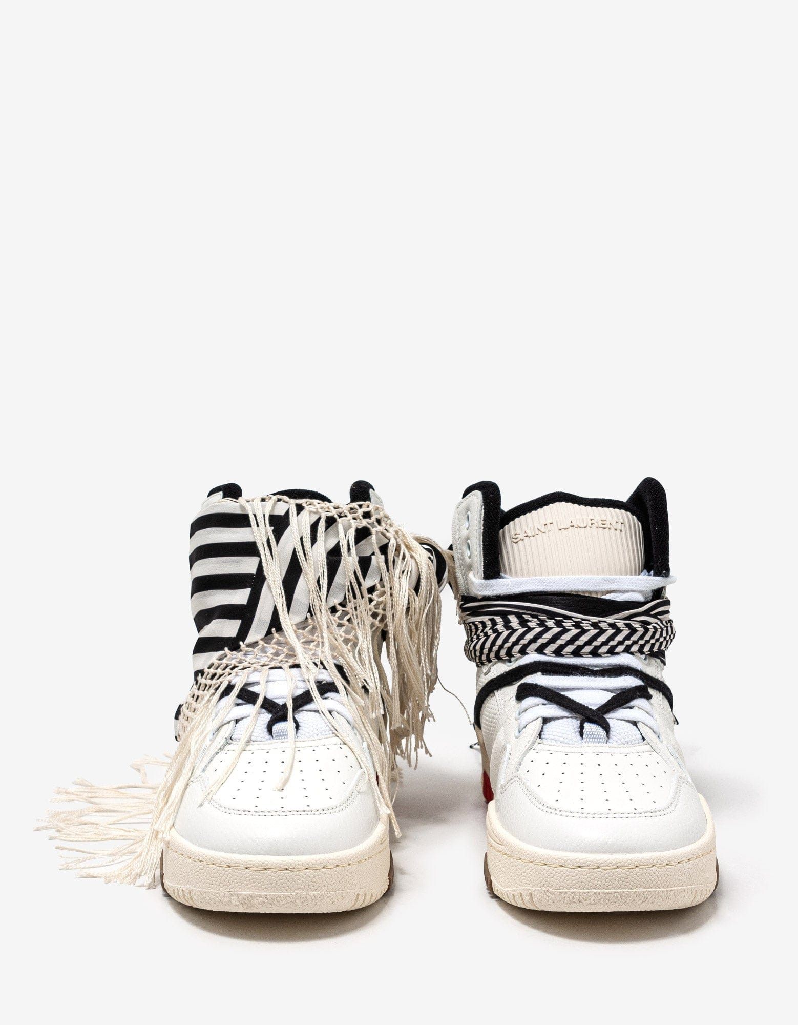 Saint Laurent Paris Saint Laurent Smith Bandana High Top Trainers Size US 7 / EU 40 - 4 Thumbnail