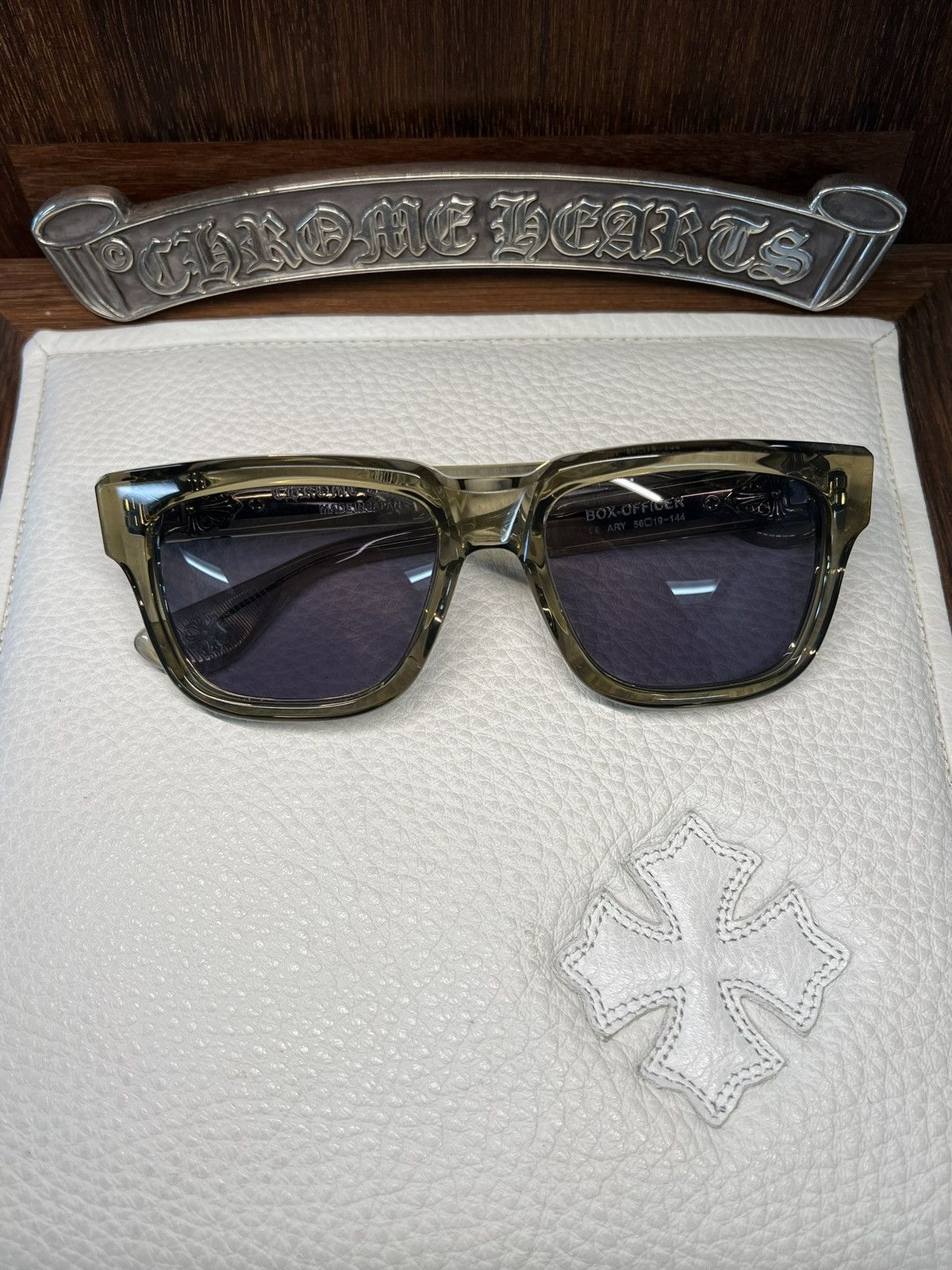 Chrome Hearts Chrome Hearts Box Officer Sunglasses Size ONE SIZE - 1 Thumbnail