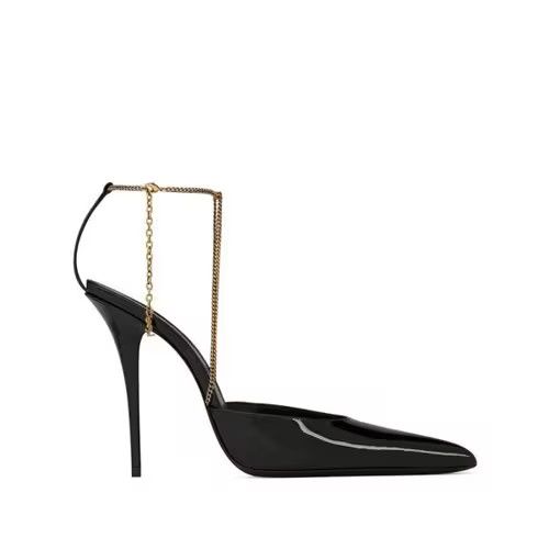 o1bcso1str1124 Claw Slingback Pumps in Black