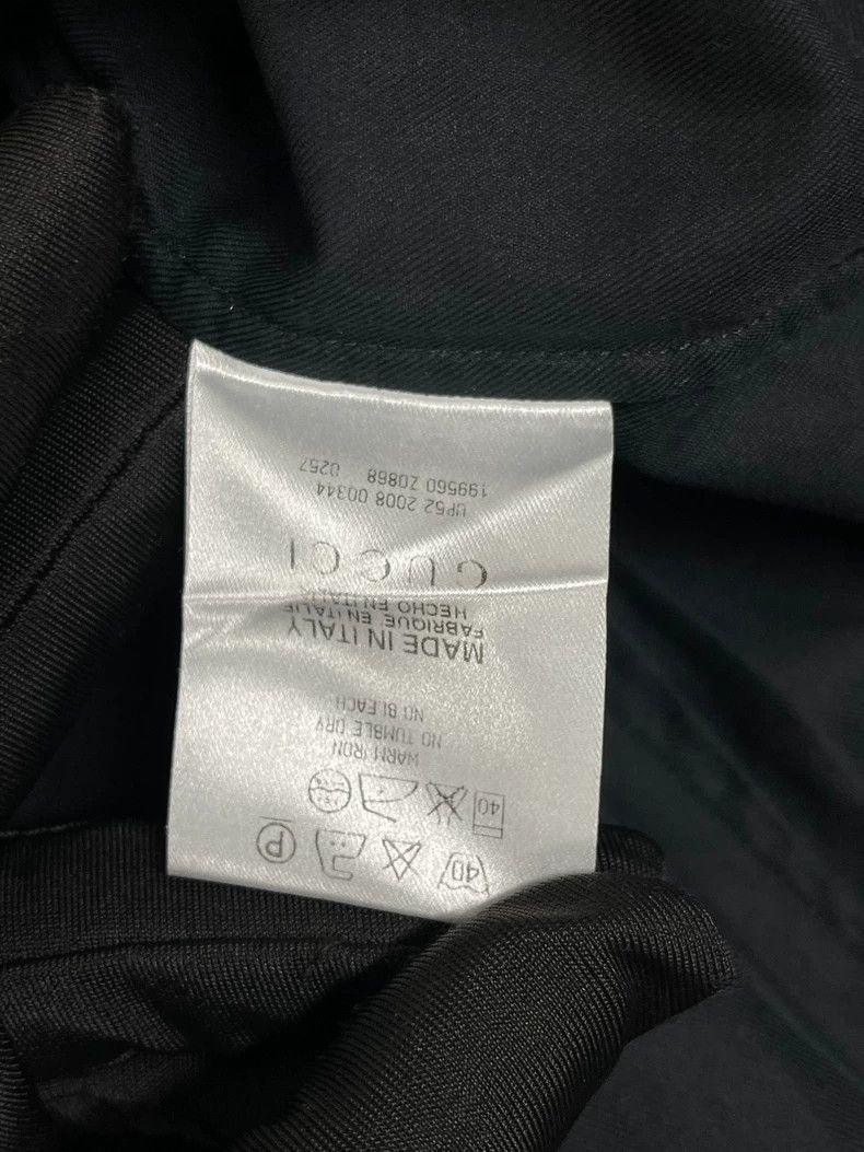 Gucci Gucci Size 43 Black color-blocked long-sleeved shirt 2502- Size US S / EU 44-46 / 1 - 5 Thumbnail