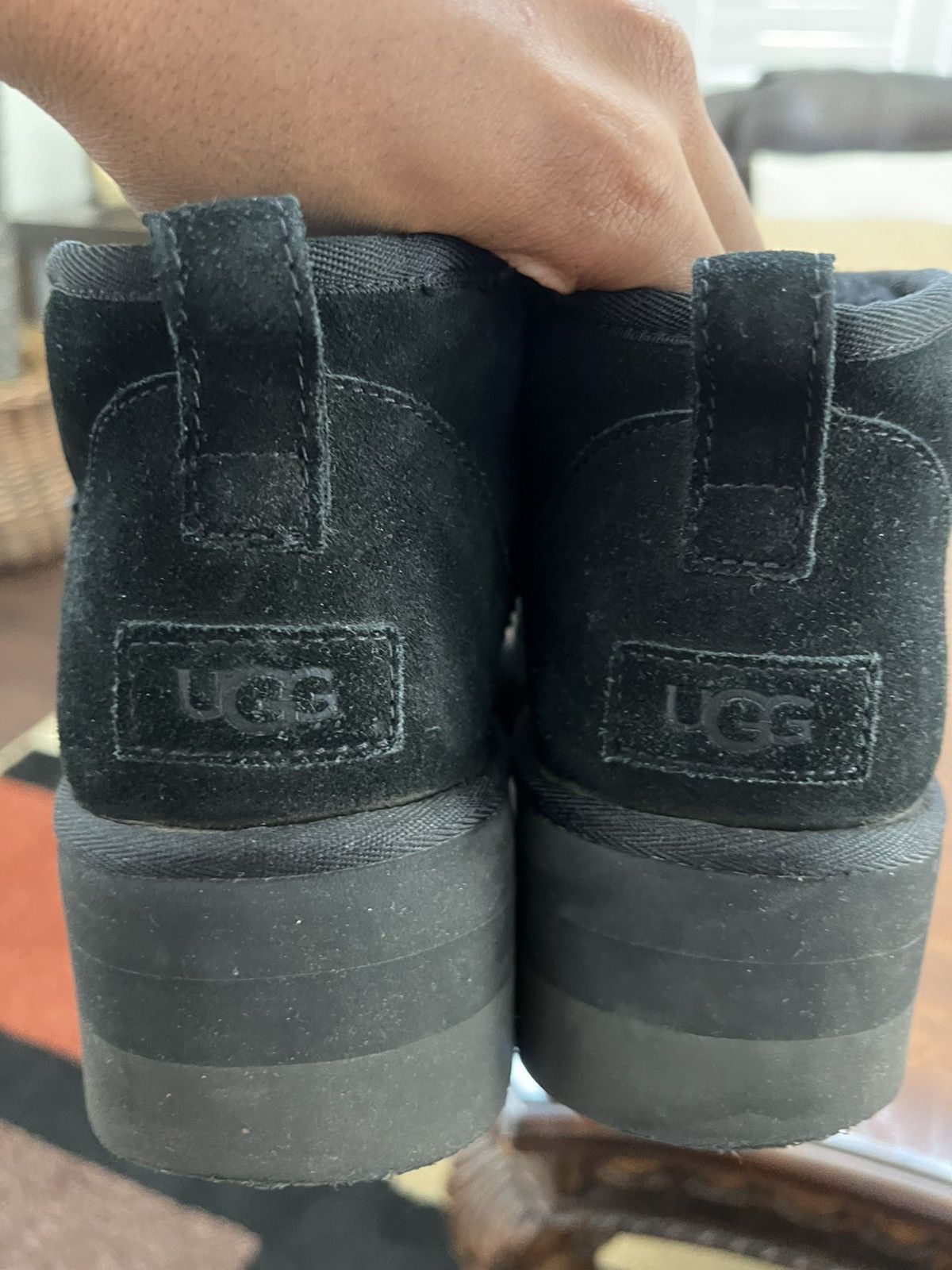 Ugg BLACK PLATFORM UGG BOOTS (SZ 12 WOMEN, SZ 10 MEN) Size US 10 / EU 43 - 6 Thumbnail