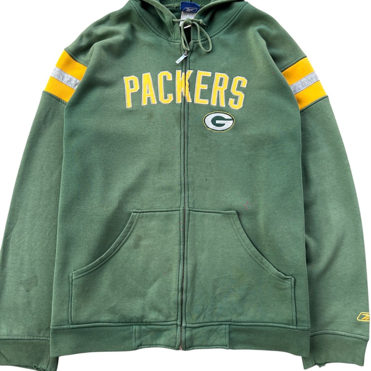NFL × Reebok × Vintage Vintage NFL Packers Hoodie Sweatshirt Size L Size US L / EU 52-54 / 3 - 3 Thumbnail