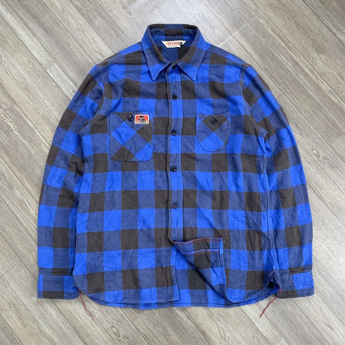CAT'S PAW Cat’s Paw Plaid Flanel Double Pocket 🐱 Size US M / EU 48-50 / 2 - 2 Thumbnail