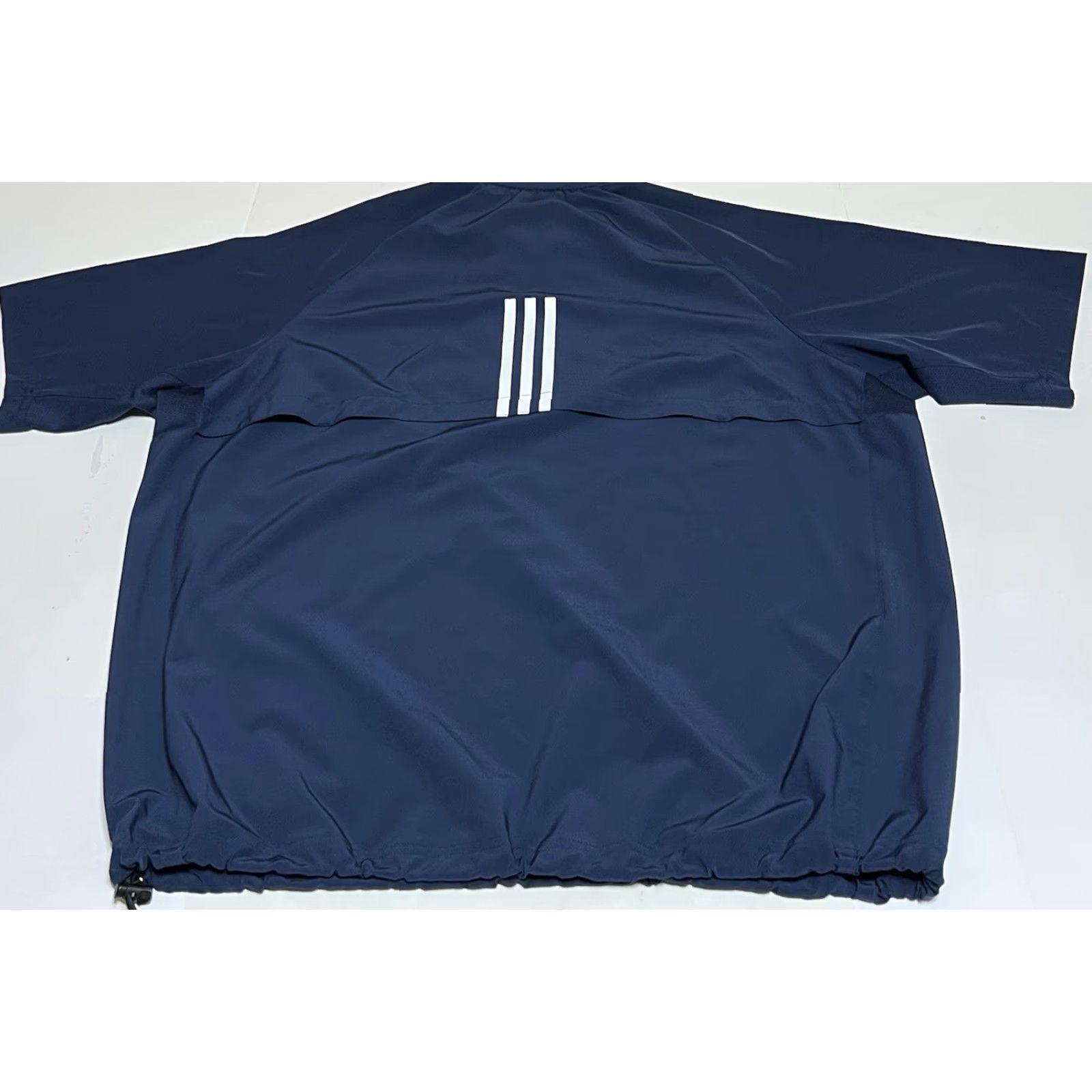 Adidas Adidas Batting Jacket Mens L Blue Short Sleeve Zip Pullover Be​havior: Windbreaker, Activewear, Baseball Size US 33 - 3 Thumbnail