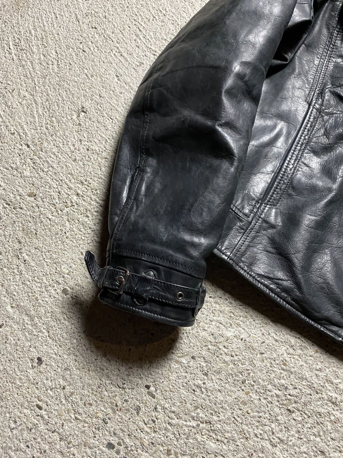 Emporio Armani Armani jeans leather jacket vintage avantgarde archive retro Size US M / EU 48-50 / 2 - 10 Thumbnail