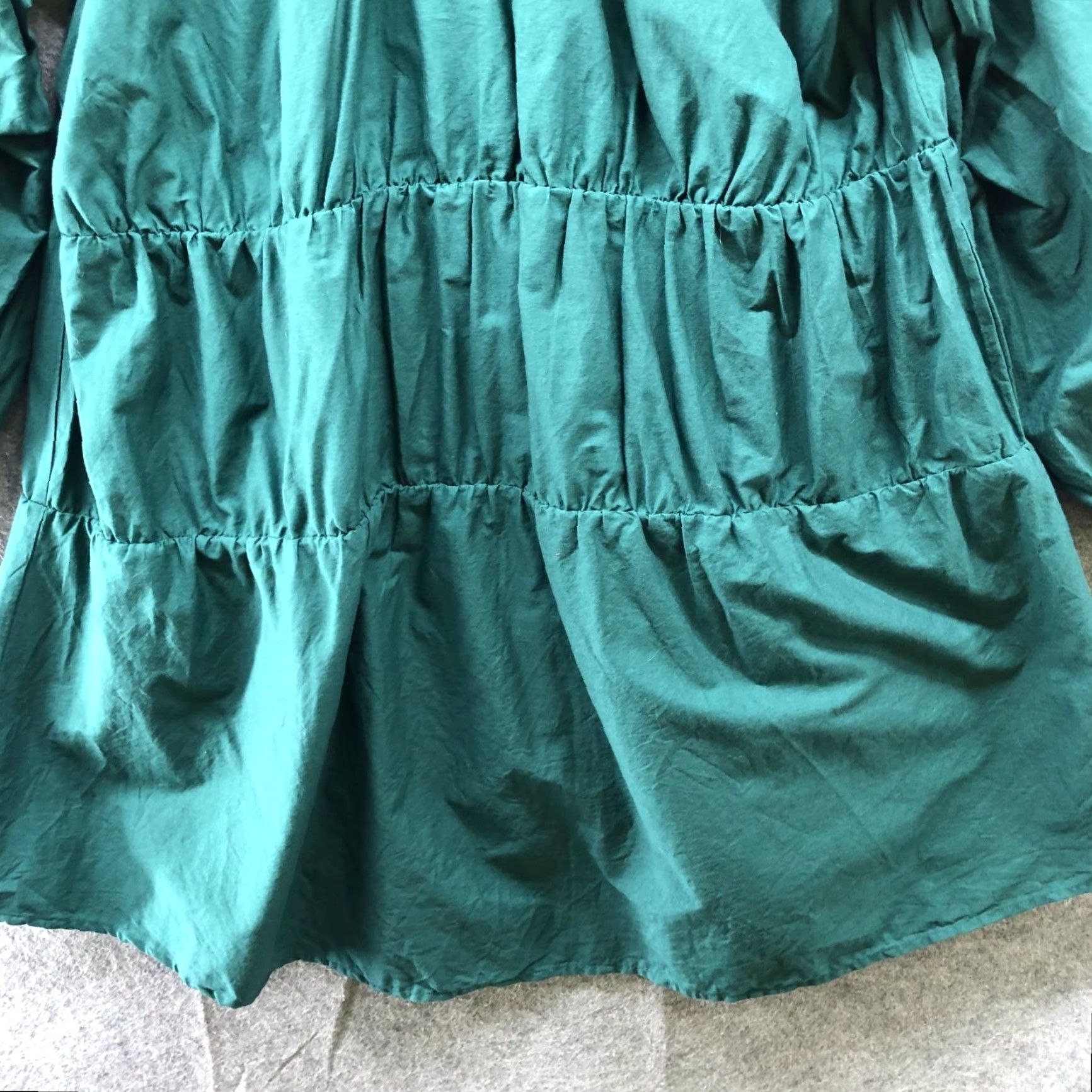 Asos ASOS Bohemian Mini Dress Womens 4 Forest Green Long Sleeve Balloon Cocktail Casual Size S / US 4 / IT 40 - 4 Thumbnail