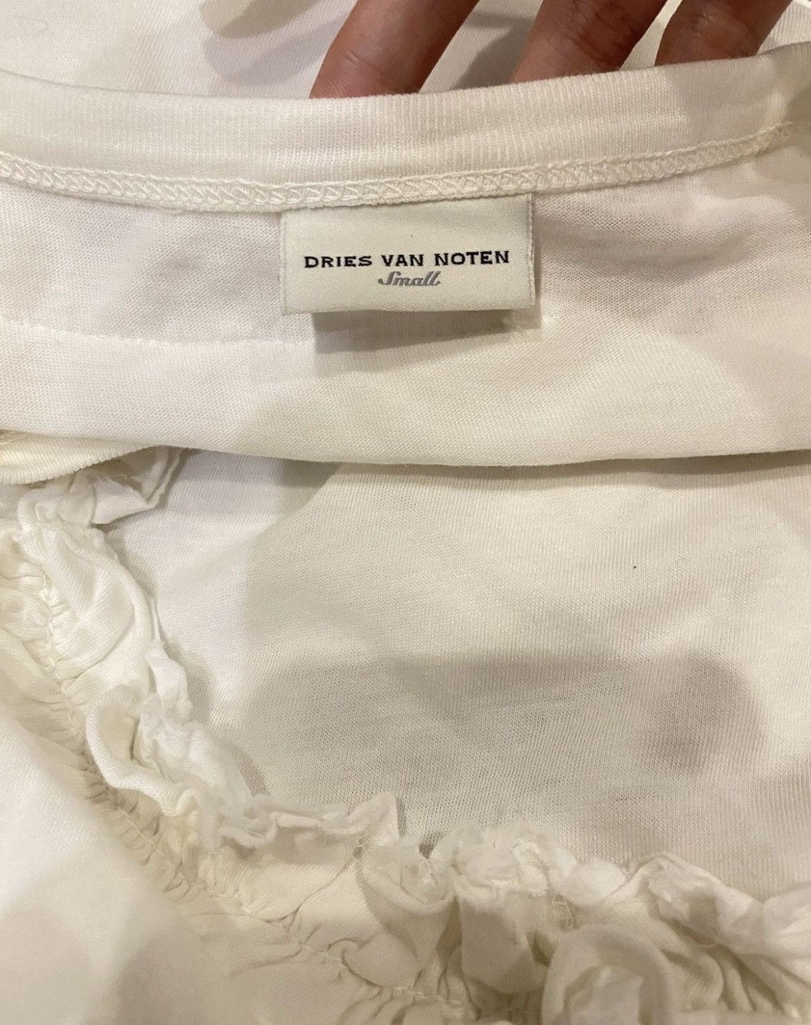 Dries Van Noten Dries Van Noten Ruffle T-shirt Size US L / EU 52-54 / 3 - 4 Thumbnail