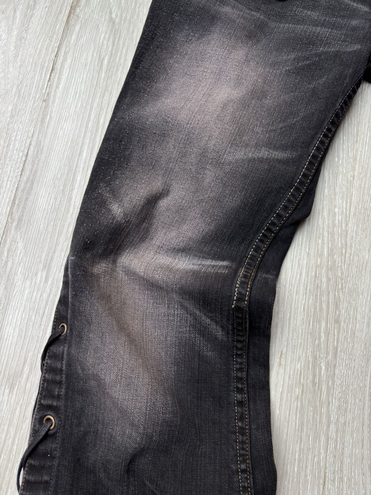 Japanese Brand Hf by bobson lace-up flare jeans Size US 29 - 3 Thumbnail