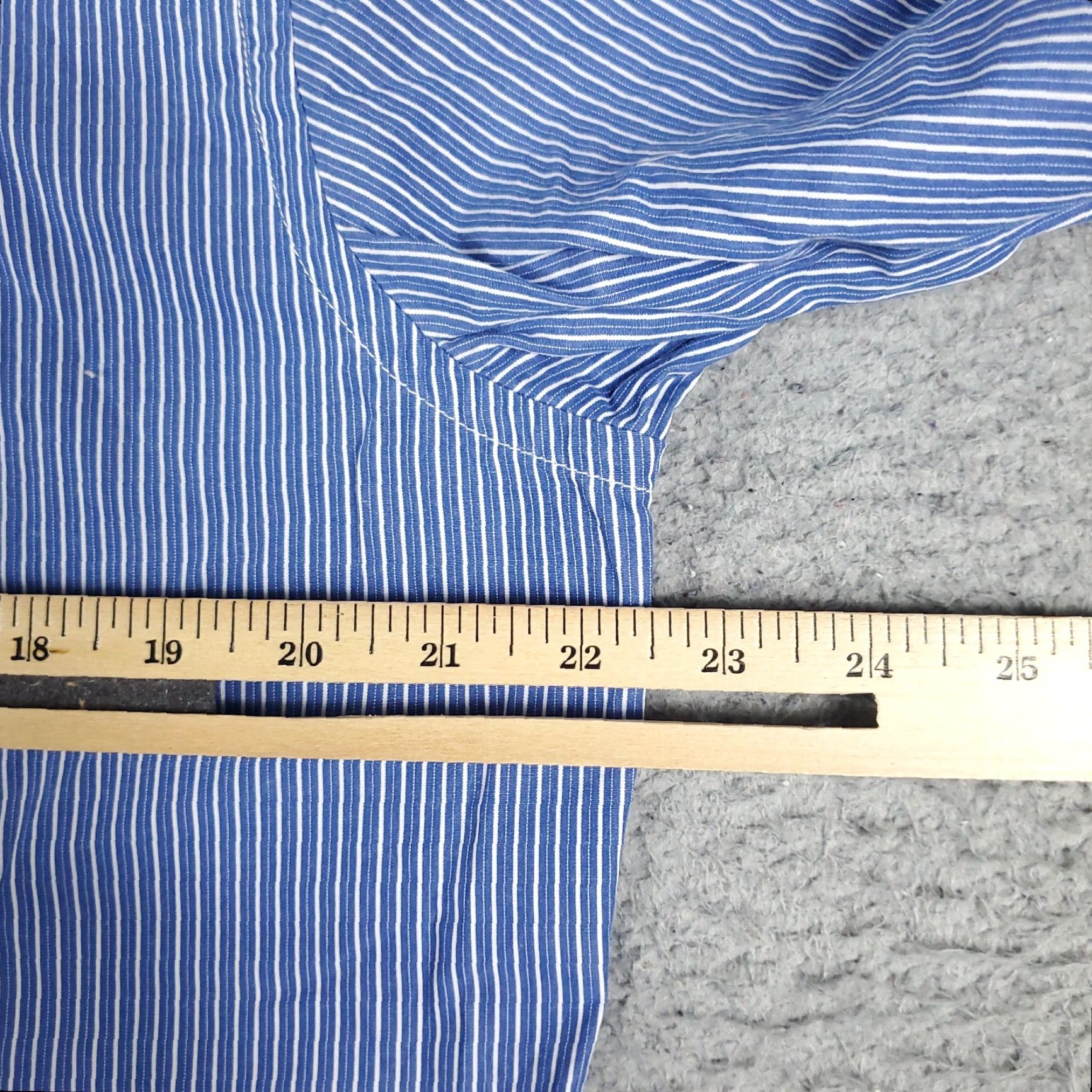 American Eagle Outfitters American Eagle Shirt Mens Medium Blue Striped Casual Button Up Long Sleeve Size US M / EU 48-50 / 2 - 6 Thumbnail