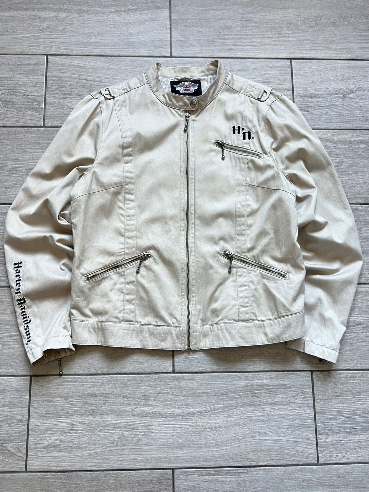Harley Davidson Vintage Harley-Davidson Motorcycles Big Logo Jacket Size US L / EU 52-54 / 3 - 4 Thumbnail