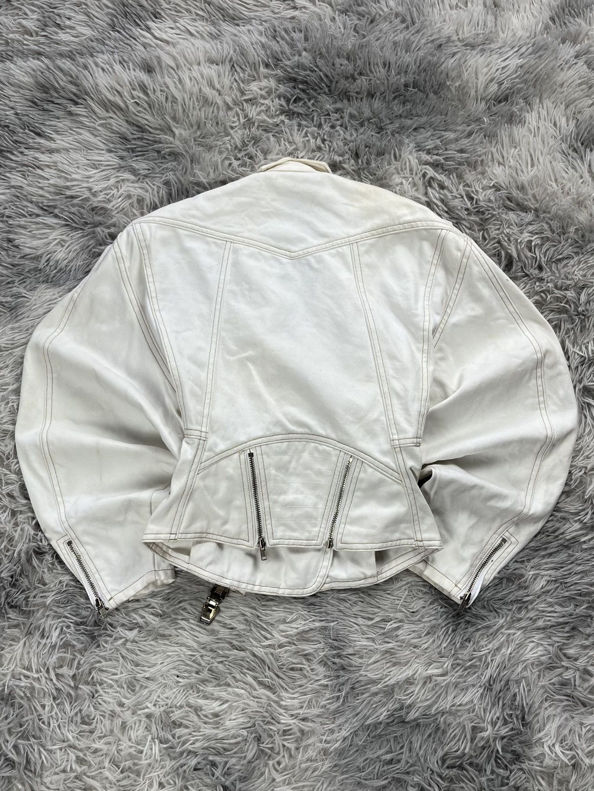 Japanese Brand Vintage Scour Crop Denim Jacket Size M / US 6-8 / IT 42-44 - 13 Thumbnail