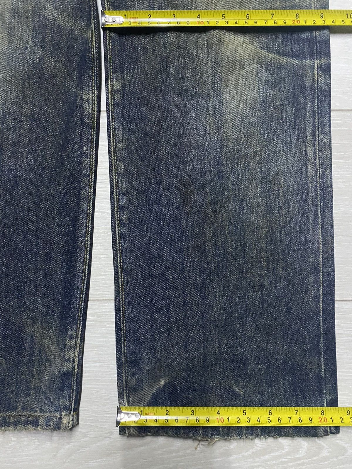 Undercover × Uniqlo Vintage Uniqlo Mud Wash Distressed Loose Jeans Size US 31 - 15 Thumbnail