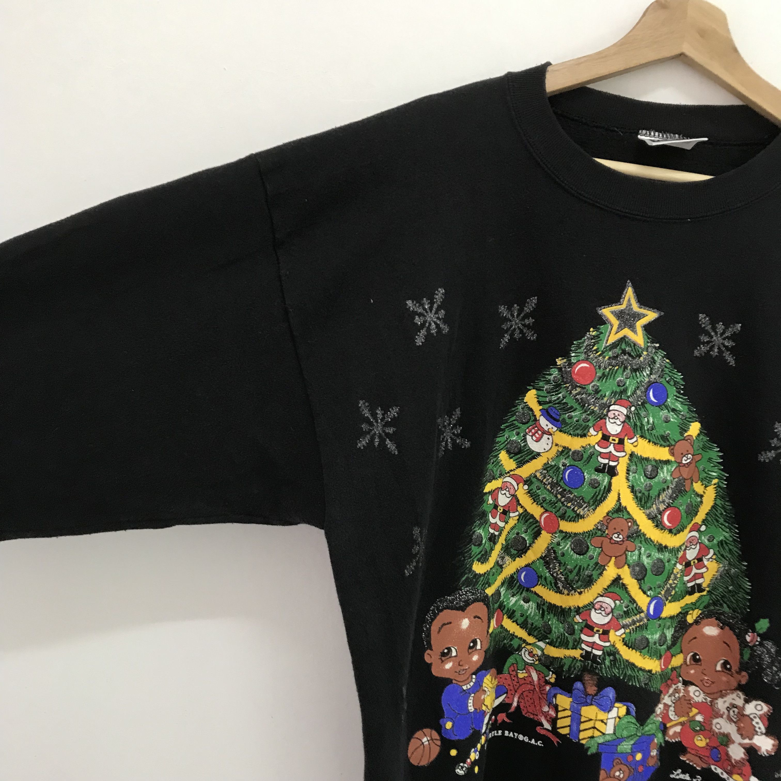 Vintage Vintage 90s Graphics Christmas Party Black - 5552 Size US L / EU 52-54 / 3 - 4 Thumbnail