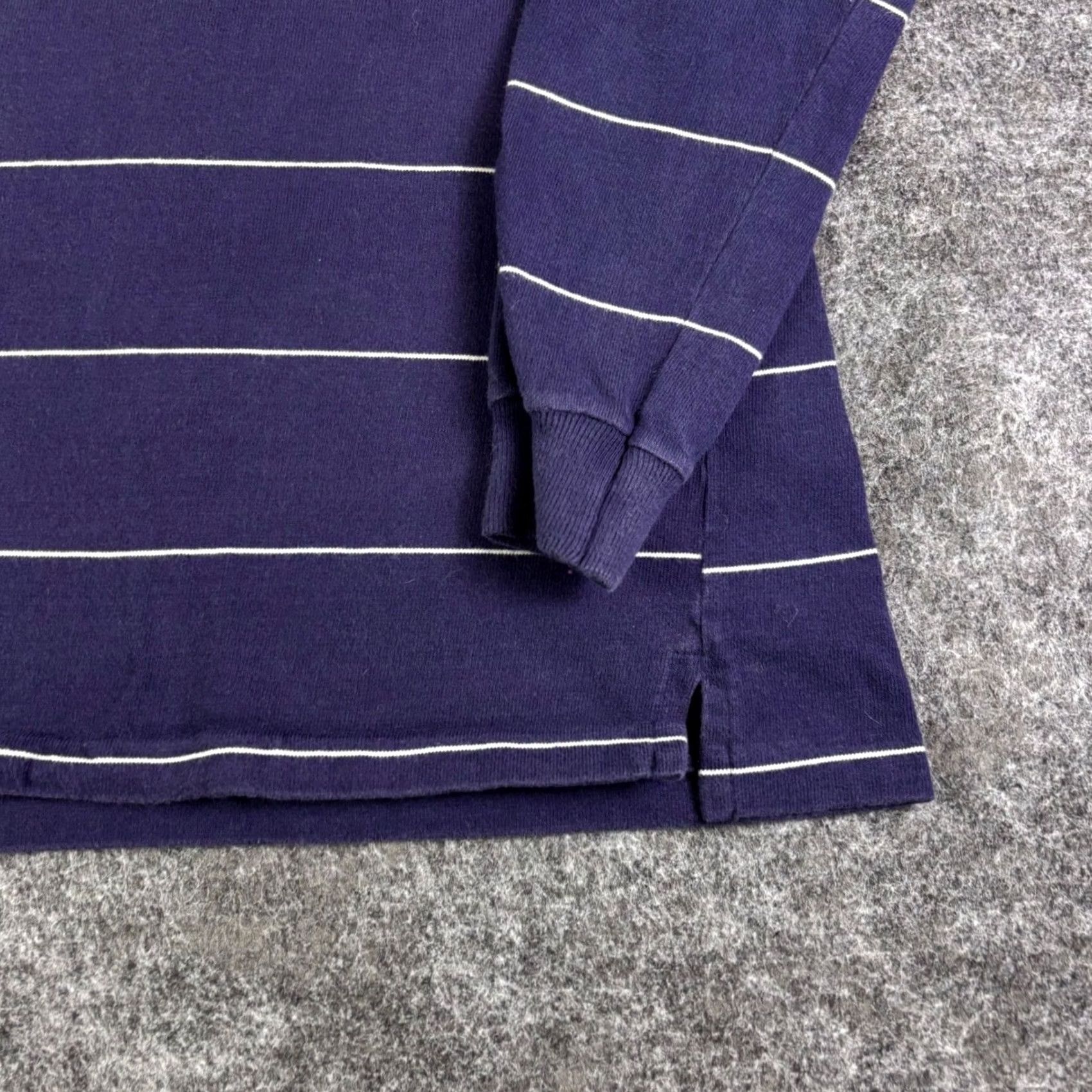 Vintage VINTAGE Chesterfield Rugby Shirt Mens XL Navy Blue White Striped Made in USA Size US XL / EU 56 / 4 - 6 Thumbnail