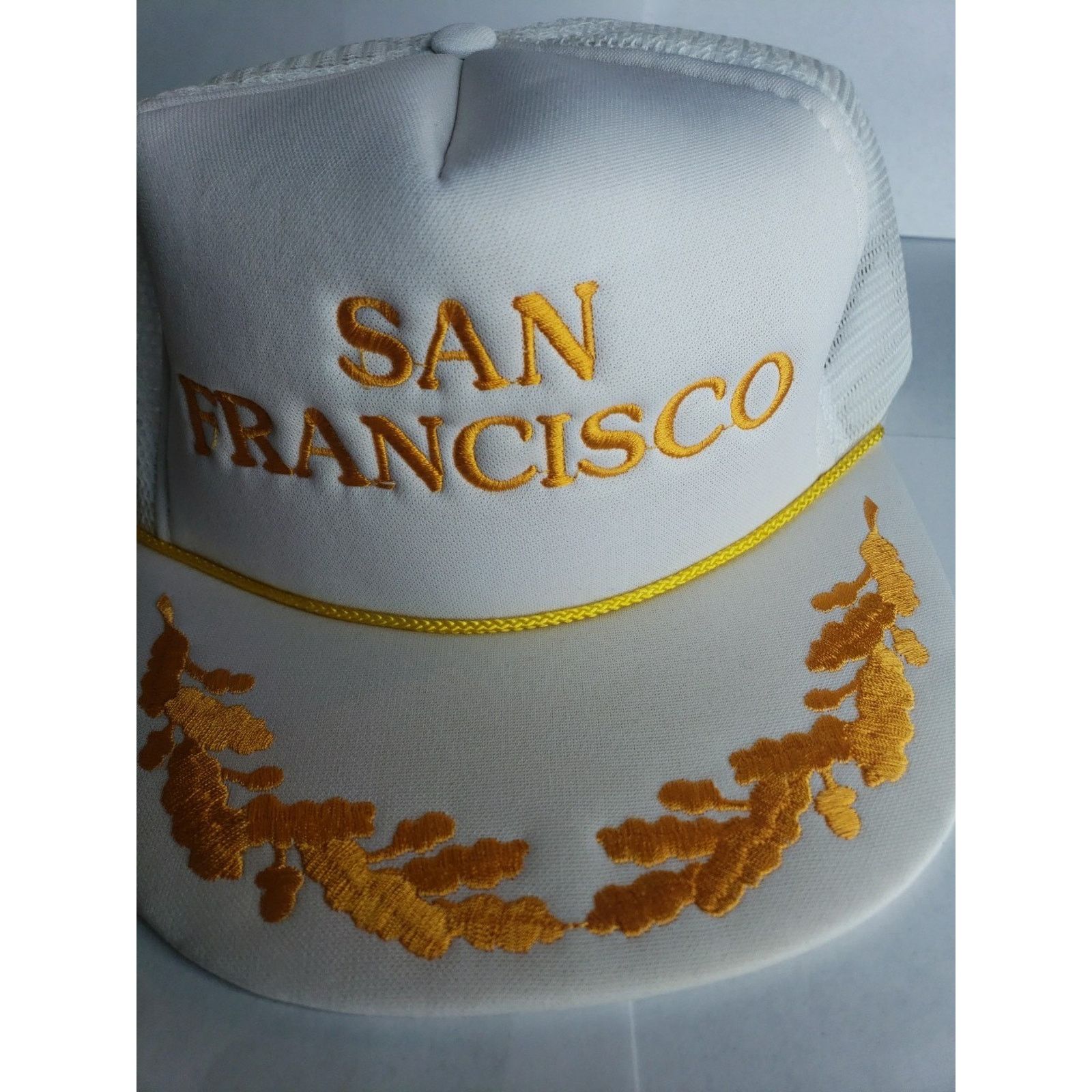 Other 80s 90s San Francisco Rope Gold Scrambled Egg Trucker Hat Size ONE SIZE - 3 Thumbnail