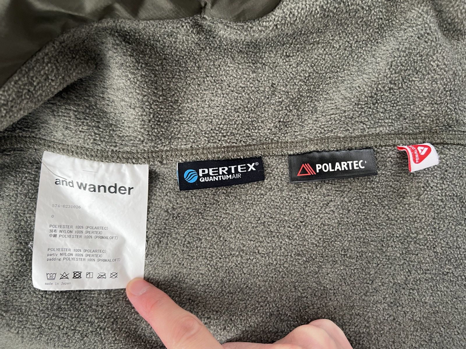 And Wander and Wander Top Fleece Jacket (Size 0/XS) Size US XS / EU 42 / 0 - 4 Thumbnail