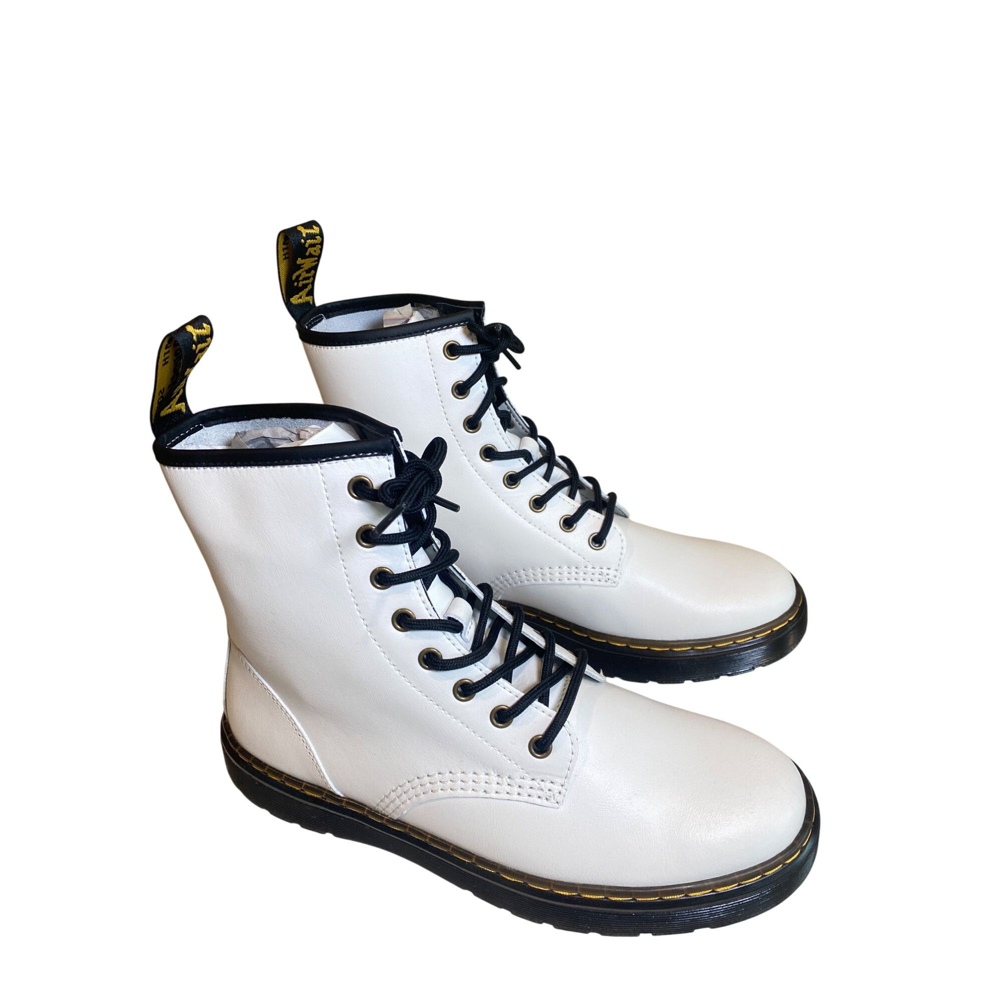 Dr. Martens $170 NEW Dr. Doc Martens Women 10 Zavala Lace Up White Leath Size US 10 / IT 40 - 7 Thumbnail