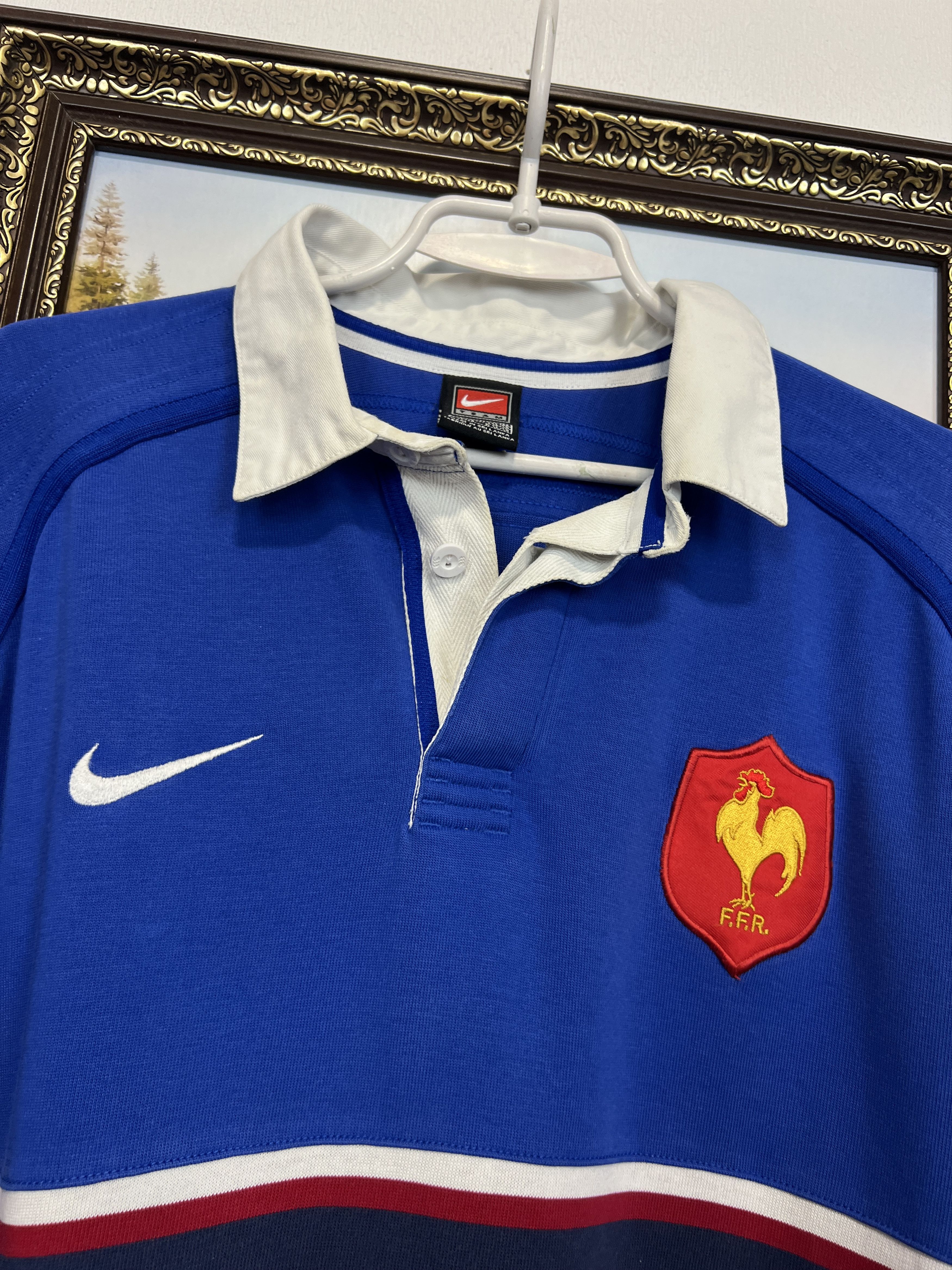 Nike Vintage 90's France Rugby Union Long Sleeve Jersey Trikot Size US XL / EU 56 / 4 - 3 Thumbnail