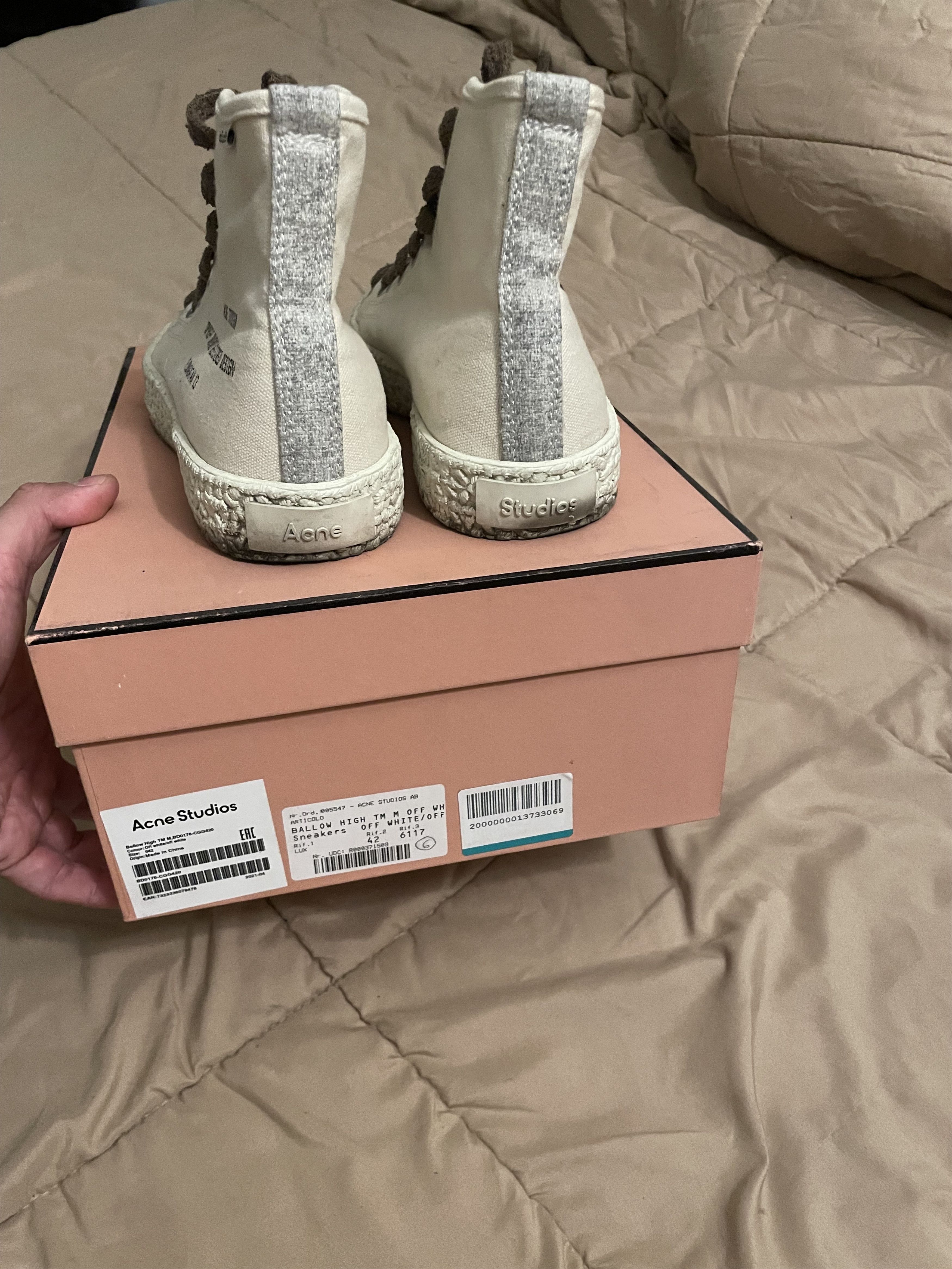 Acne Studios Acne Studios Ballow High-Top Sneakers Size US 9 / EU 42 - 4 Thumbnail