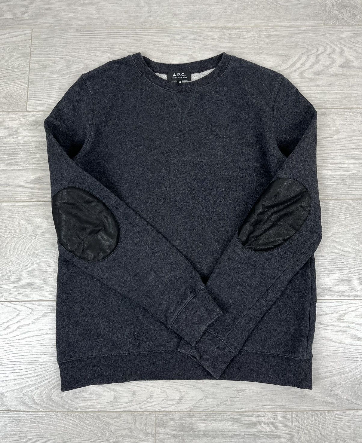 A.P.C. × Designer A.P.C. Basic Grey Crew Neck Sweatshirt Size US M / EU 48-50 / 2 - 2 Thumbnail