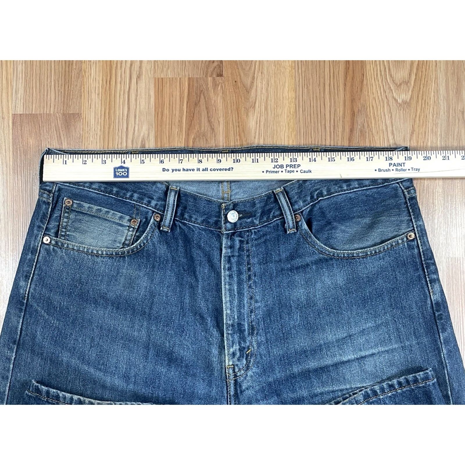 Levi's LEVI'S 505 Straight Leg Fit Jeans Men’s 38Wx30L Blue Denim 100% Cotton Strauss Size US 38 / EU 54 - 2 Thumbnail