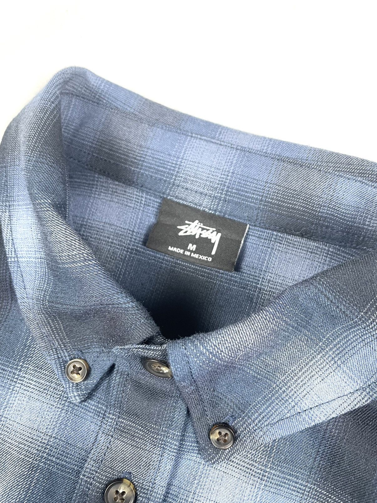 Stussy Stussy Ny Y2K Big Logo Plaid Shirt Size: M Size US L / EU 52-54 / 3 - 5 Thumbnail