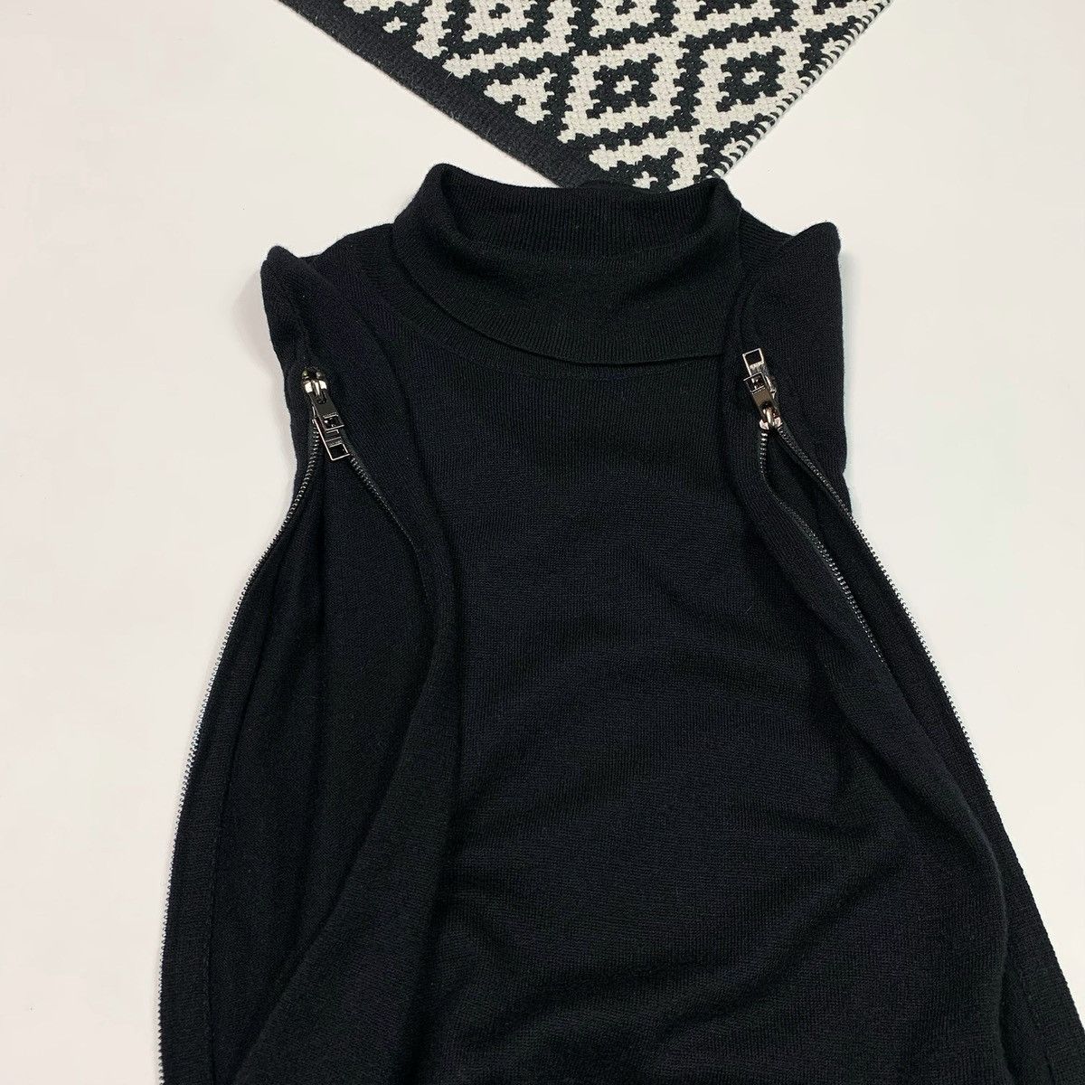 Allsaints Allsaints Kaninda Dress Zip Wool Cashmere Black Size 8 Size M / US 6-8 / IT 42-44 - 13 Thumbnail