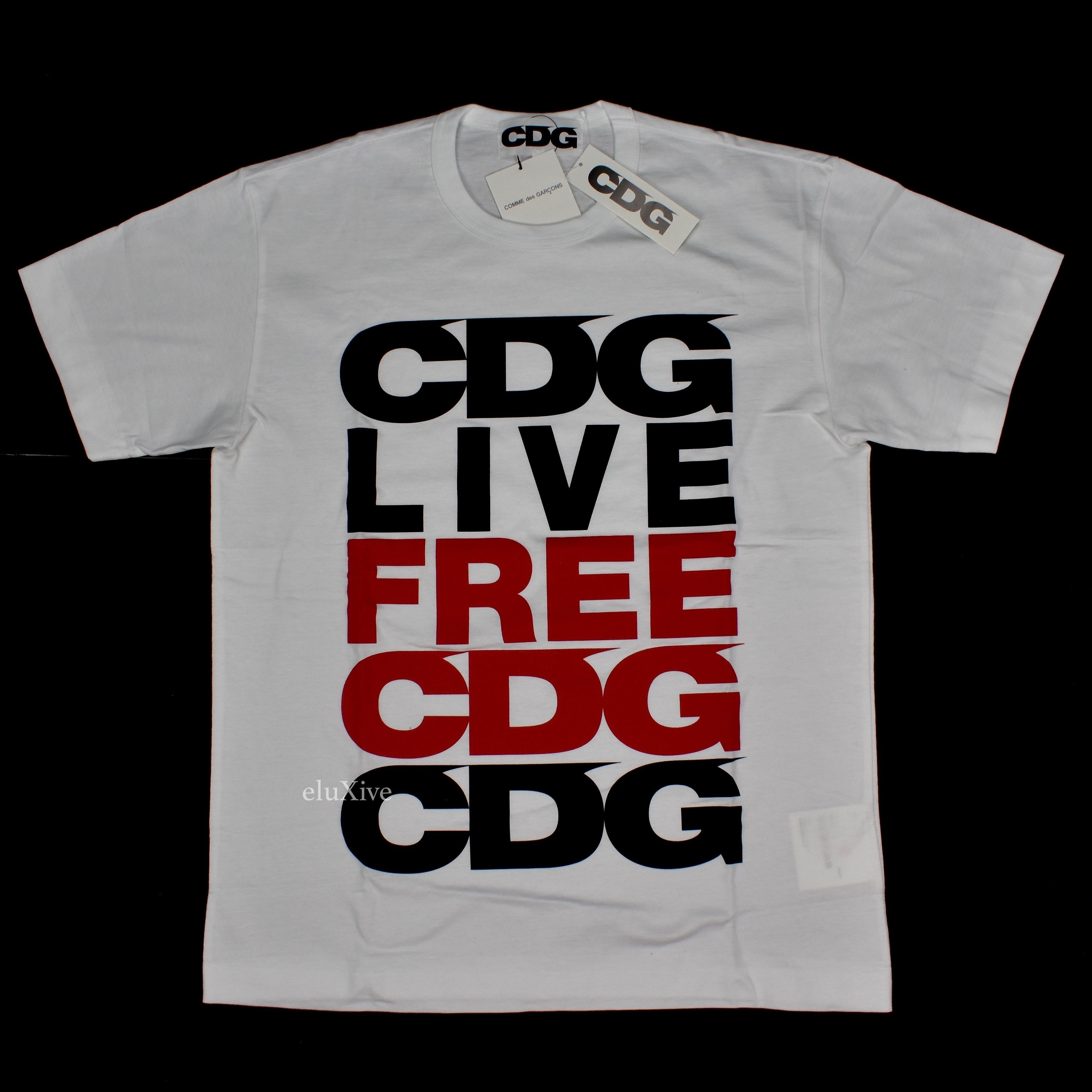 Comme des Garcons Short Sleeve White CDG 1986 ete logo print T