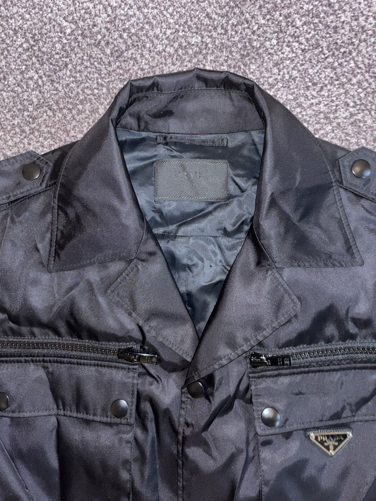 Prada Prada 2019 Enameled Metal Triangle Parka Size US M / EU 48-50 / 2 - 4 Thumbnail