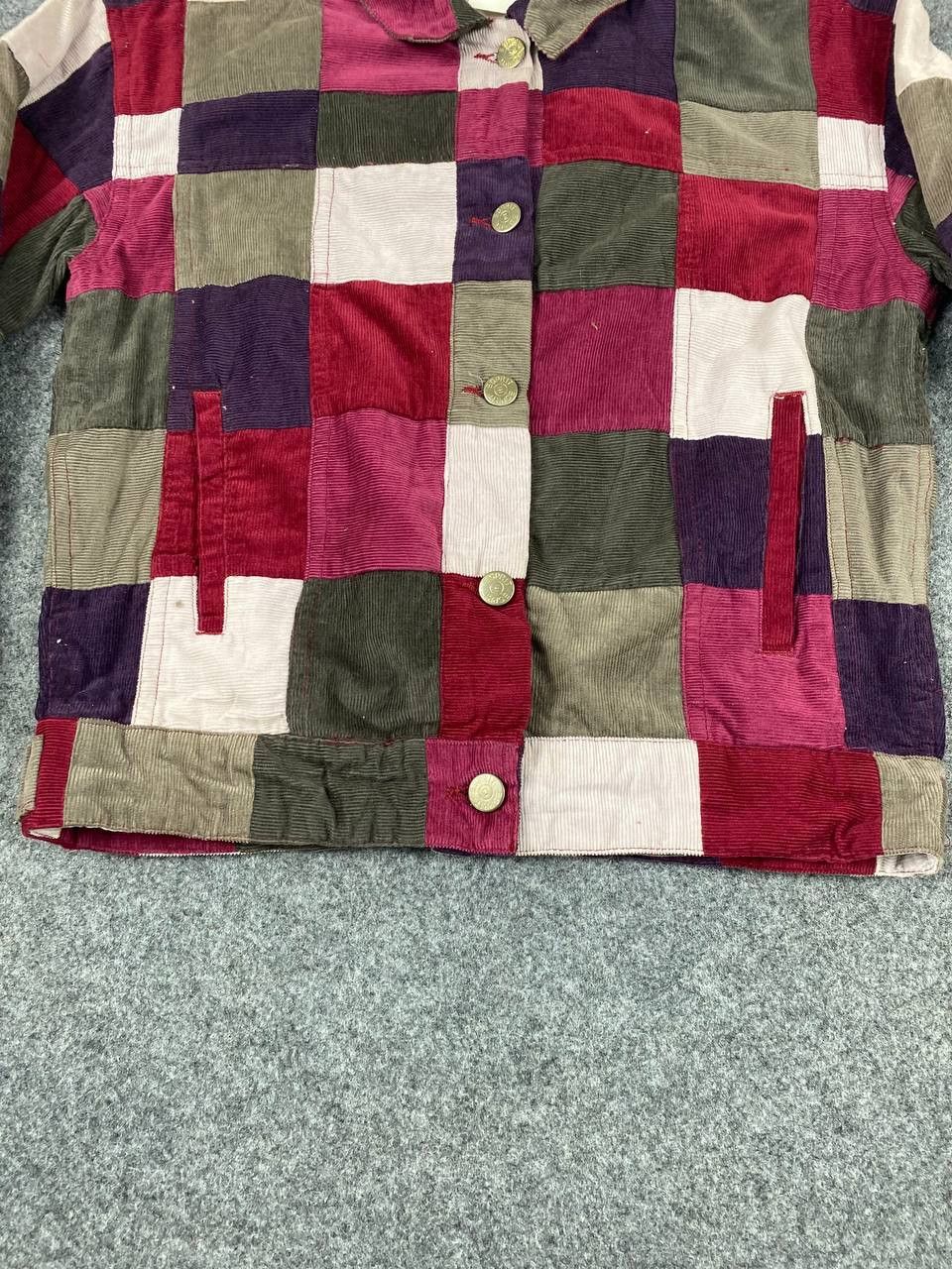 Esprit esprit multicolor patchwork corduroy jacket nice design Size US M / EU 48-50 / 2 - 3 Thumbnail