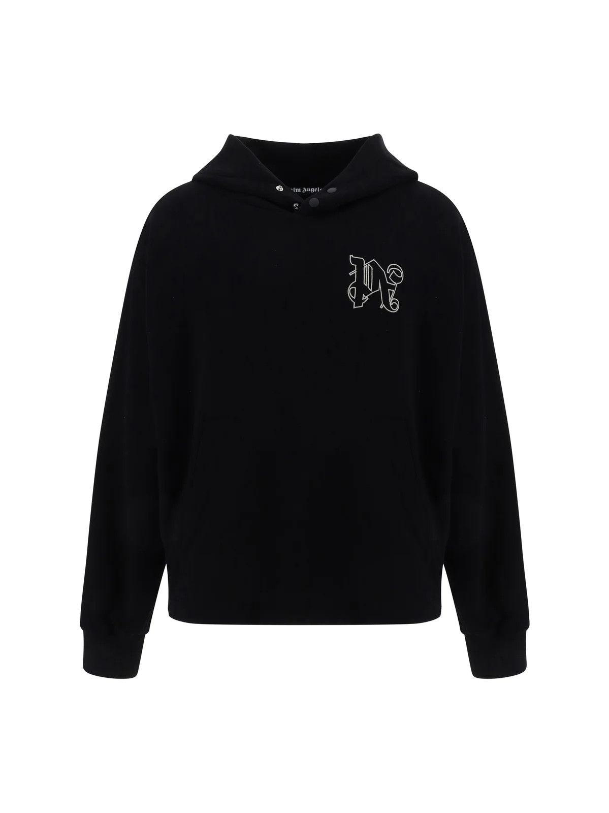 Palm Angels o1y0325 Logo Hoodie in Black Size US M / EU 48-50 / 2 - 1 Thumbnail