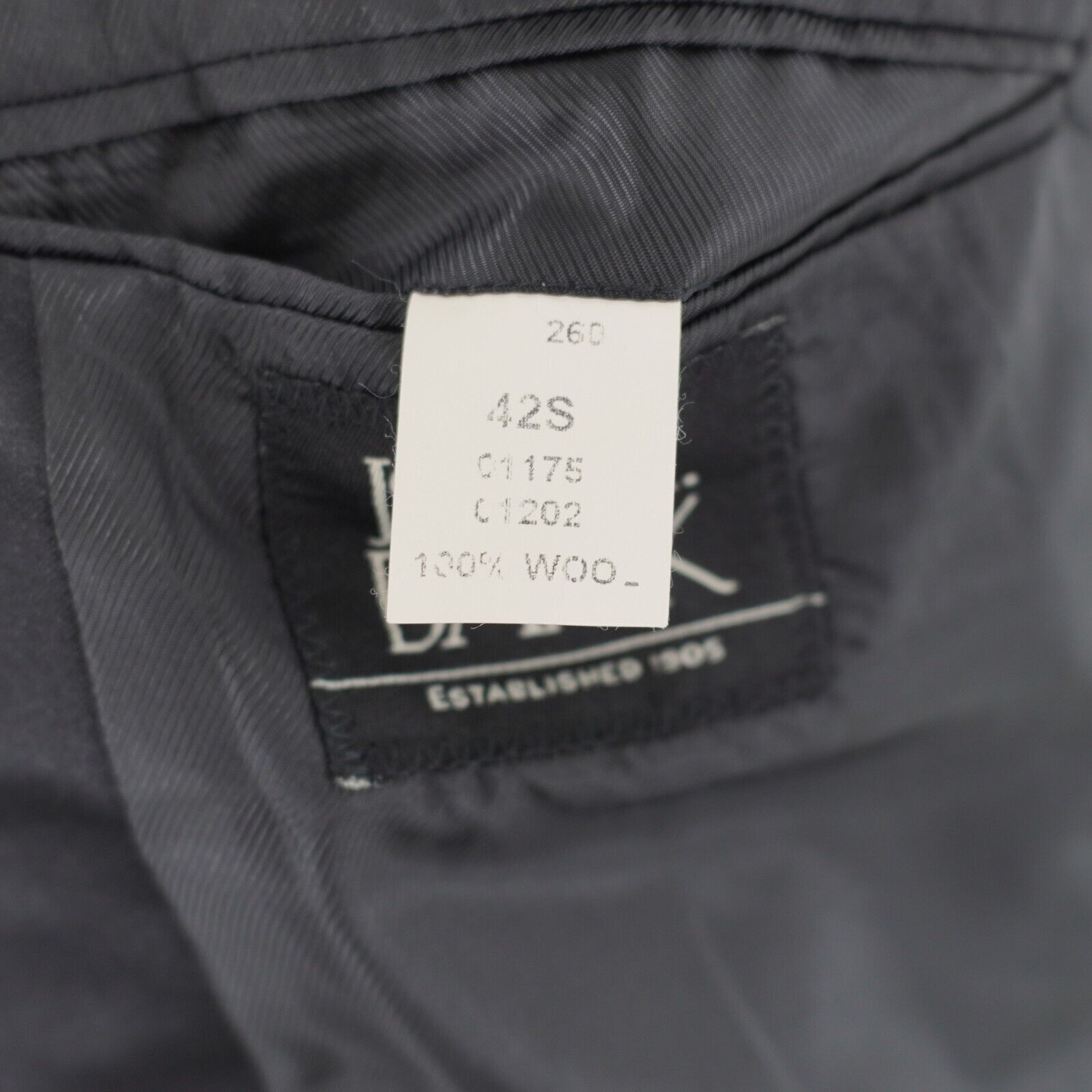 Jos. A. Bank Jos A Bank Black Wool 1 Felt Button Tuxedo Jacket 40S Or Sli Size 40S - 10 Thumbnail
