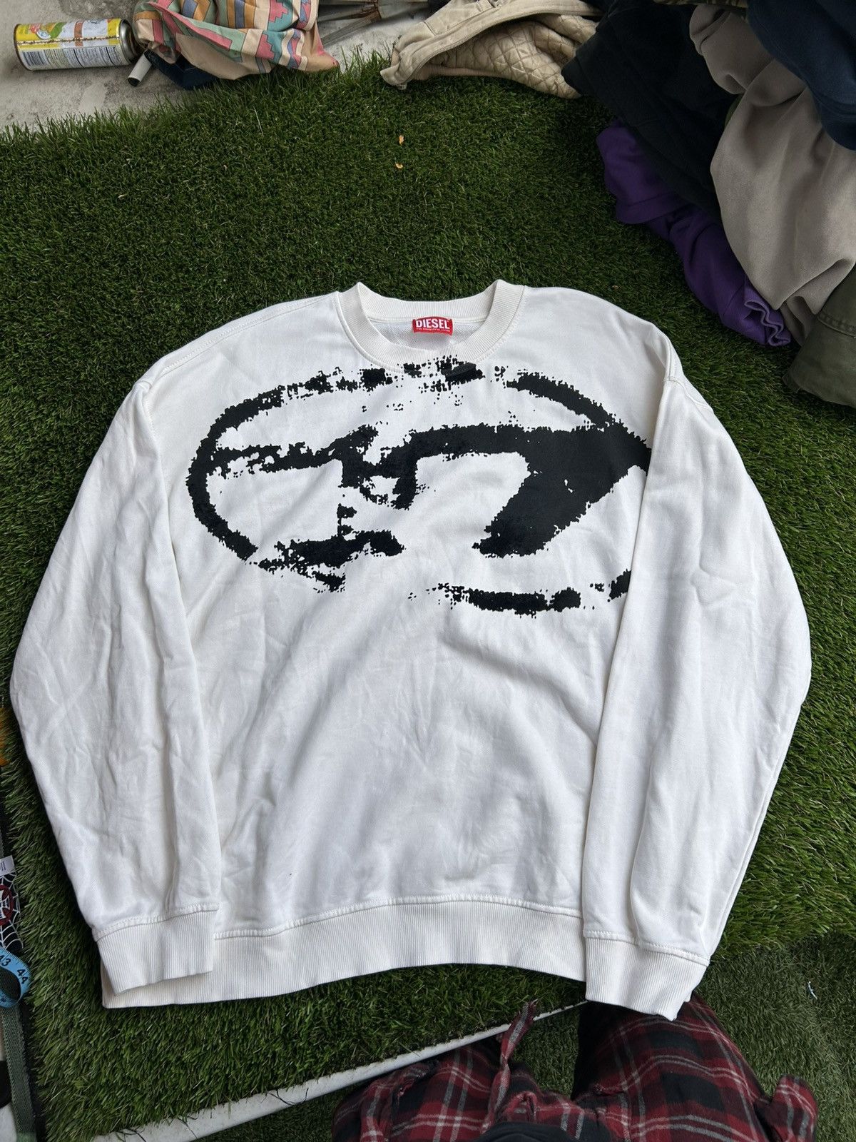 Diesel Diesel Red Tag Big D Logo Crewneck Sweatshirt Size US XL / EU 56 / 4 - 2 Thumbnail