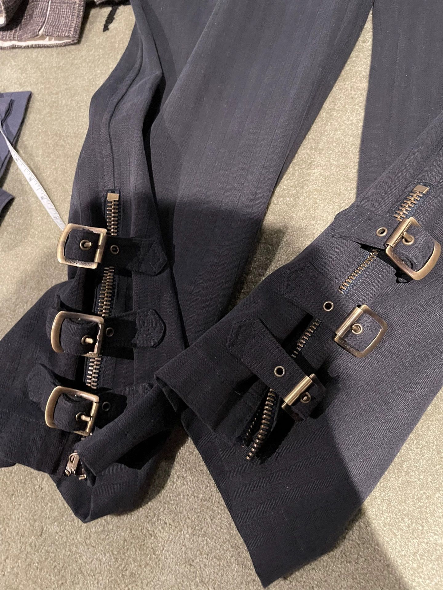 Dolce&Gabbana 2002 Ring Zipper Pants