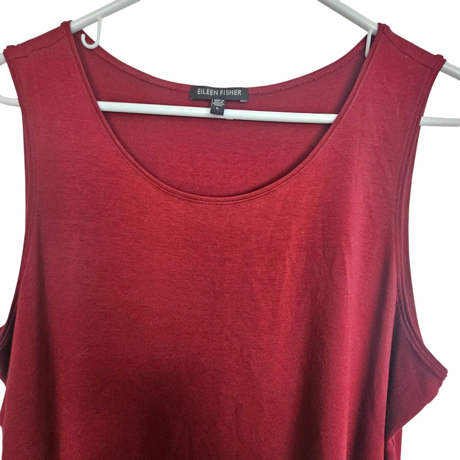 Eileen Fisher Eileen Fisher Womens Tank L Stretch Minimalist Sustainable Size L / US 10 / IT 46 - 2 Thumbnail