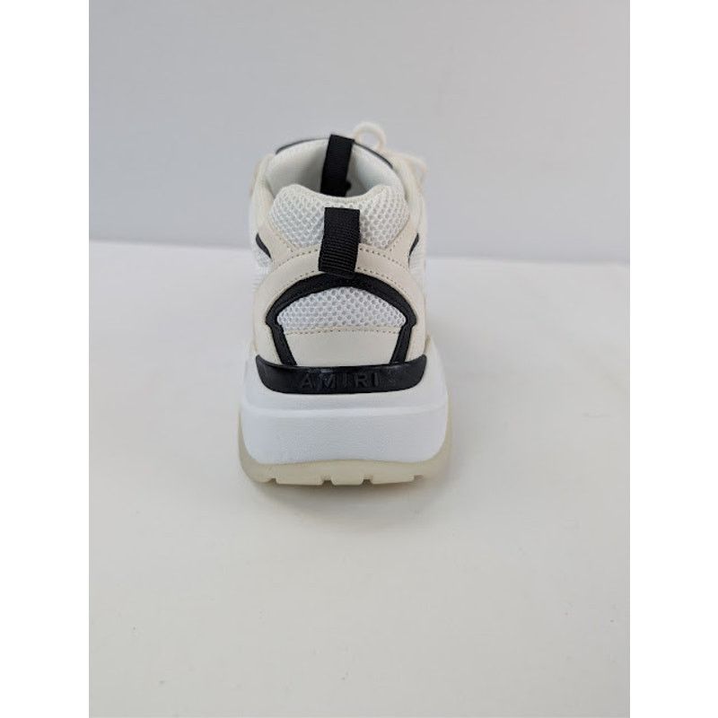 Amiri o1rshd1 Bone Runner Sneakers in White / Black Painted Edge Size US 14 / EU 47 - 16 Thumbnail