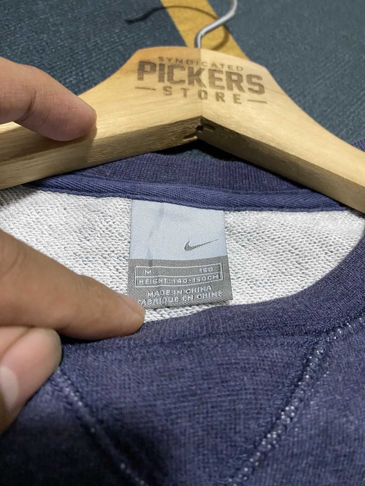 Nike Nike Sweatshirt Biglogo Embroidery Medium DarkBlue Size US M / EU 48-50 / 2 - 6 Thumbnail