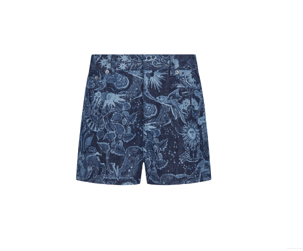 image of Dior O1Bcso1Str0224 Shorts In Navy Blue, Women's (Size 36)